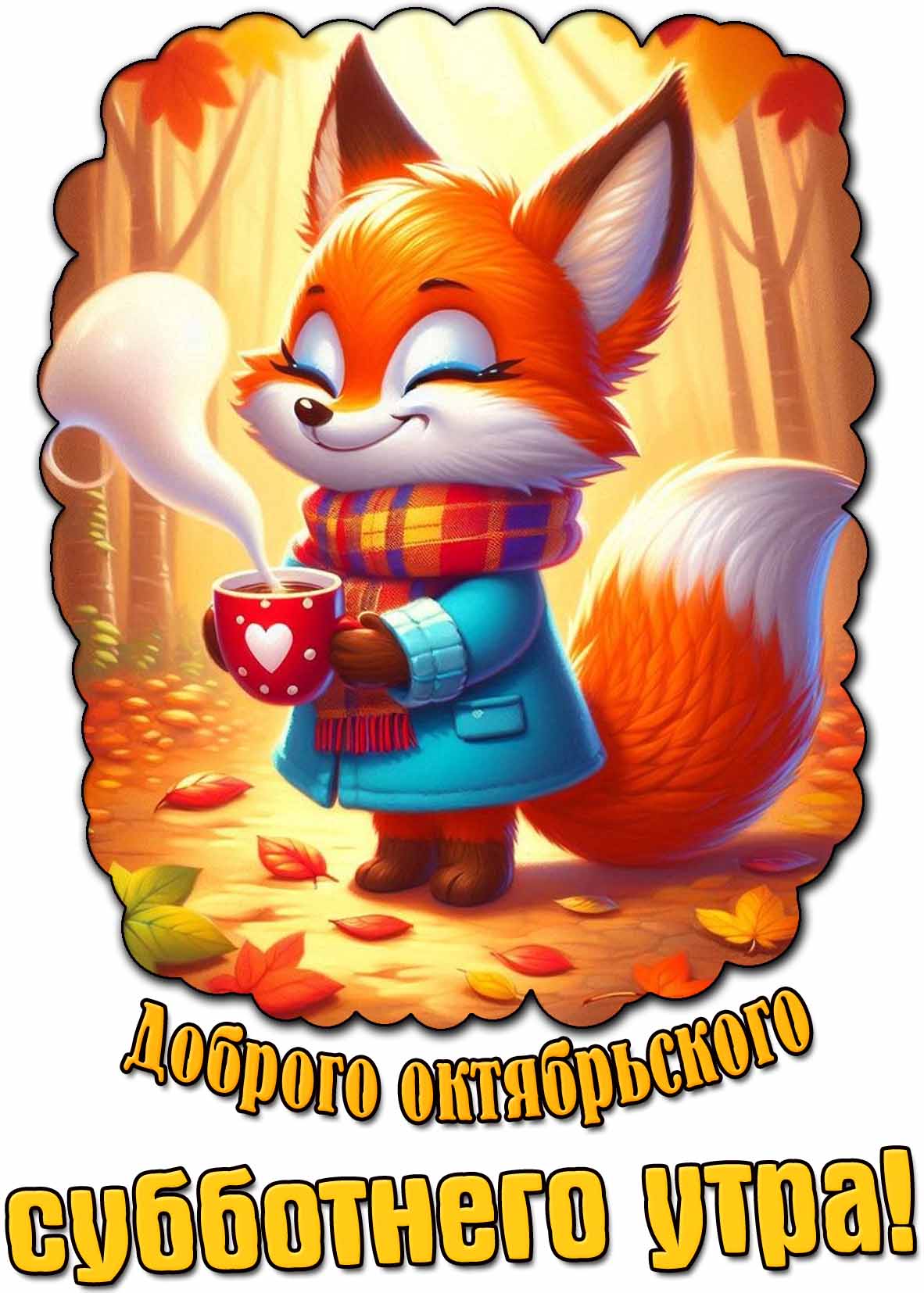 Картинка доброго октябрьского субботнего утра