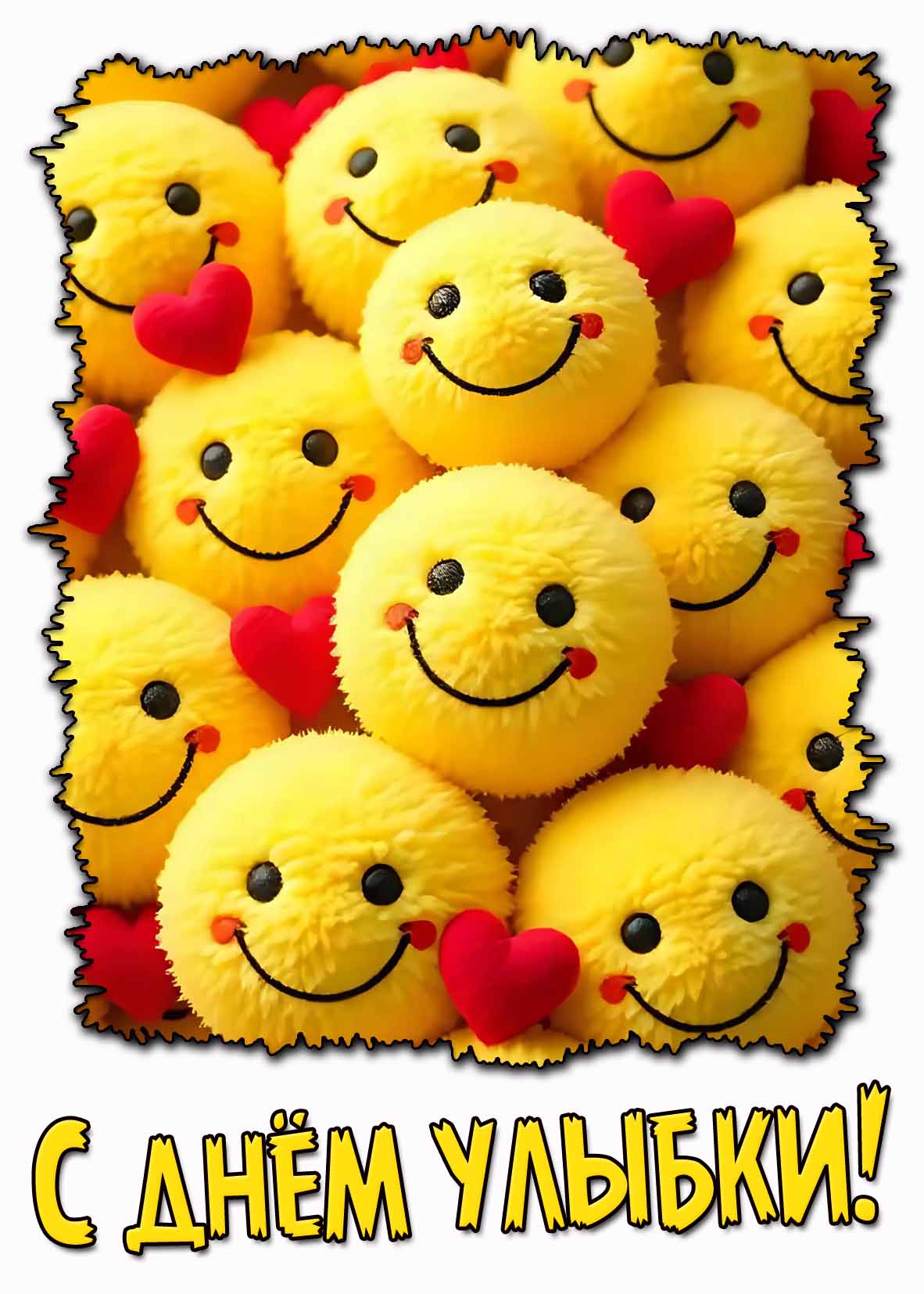 Красивая открытка с днём улыбки