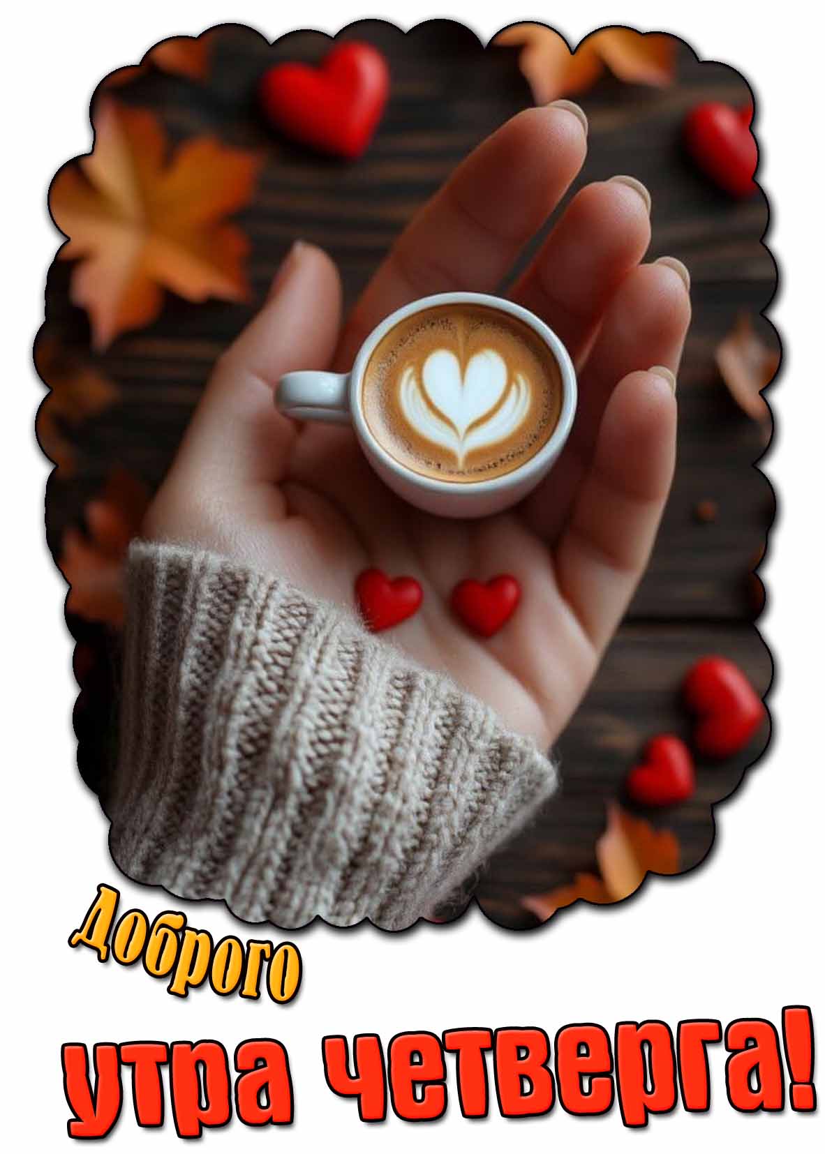 Романтическая открытка доброго утра четверга
