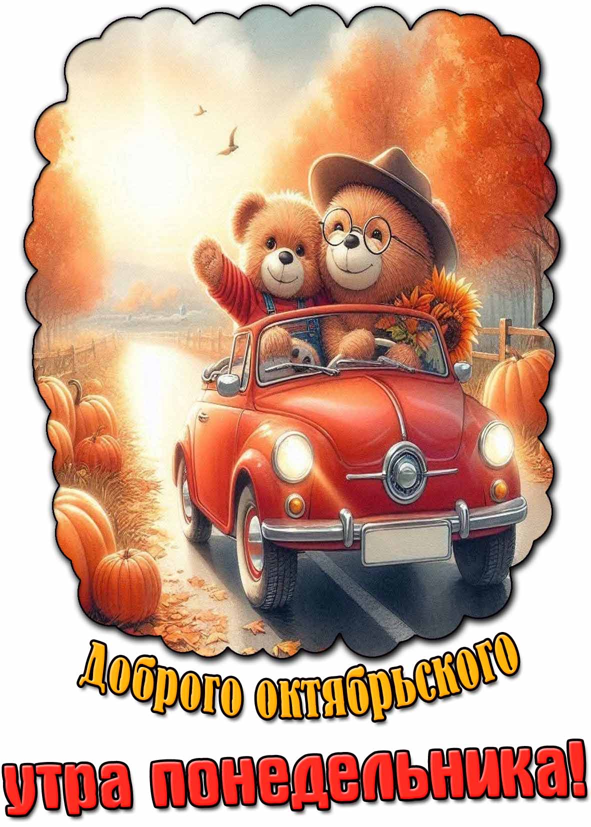 Картинка доброго октябрьского утра понедельника