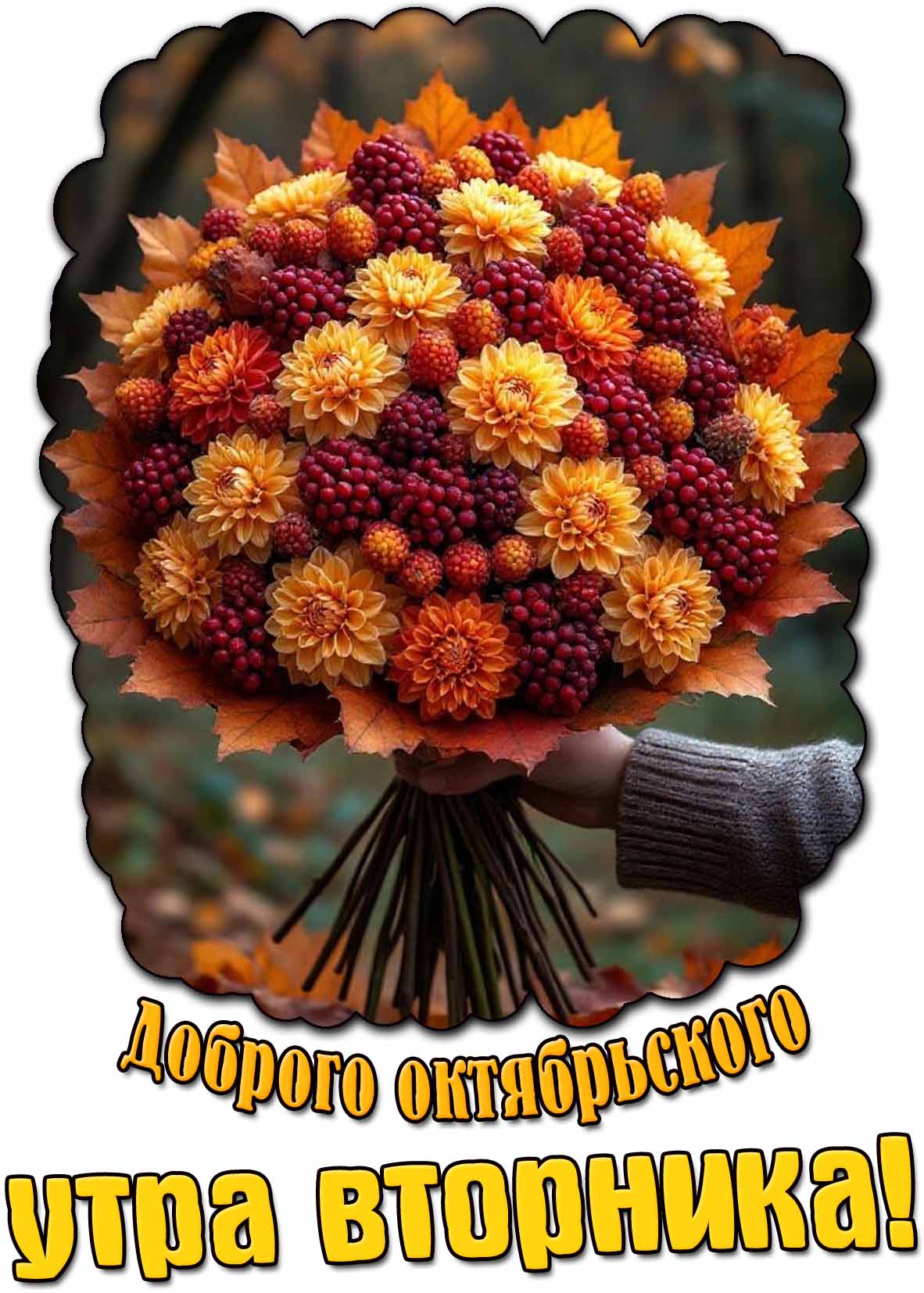 Картинка доброго октябрьского утра вторника