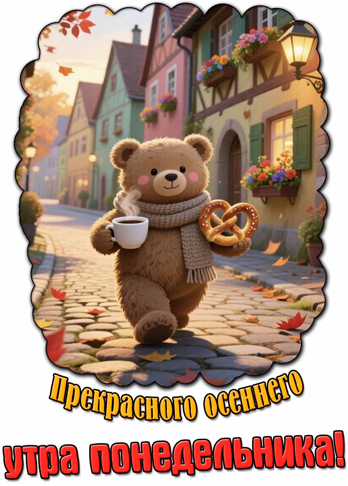 Картинка прекрасного осеннего утра понедельника