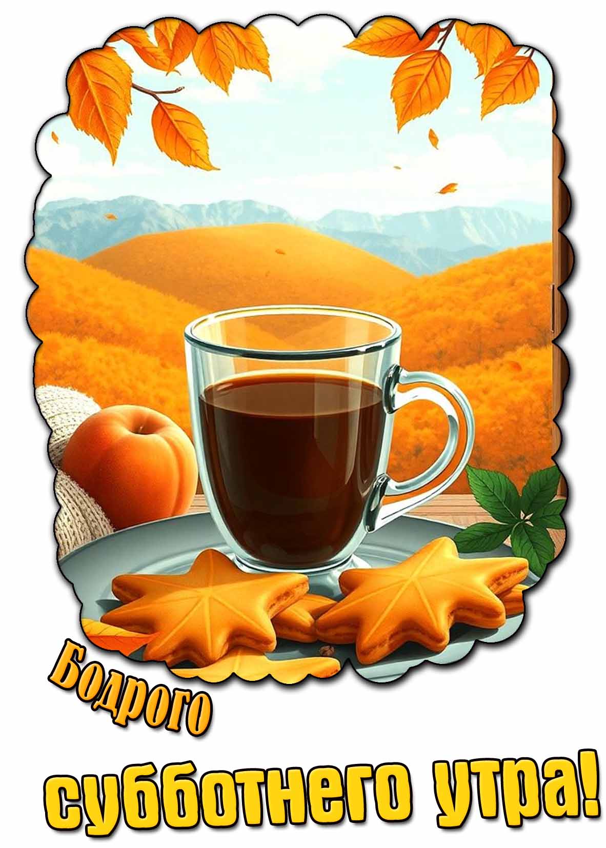Картинка бодрого субботнего утра