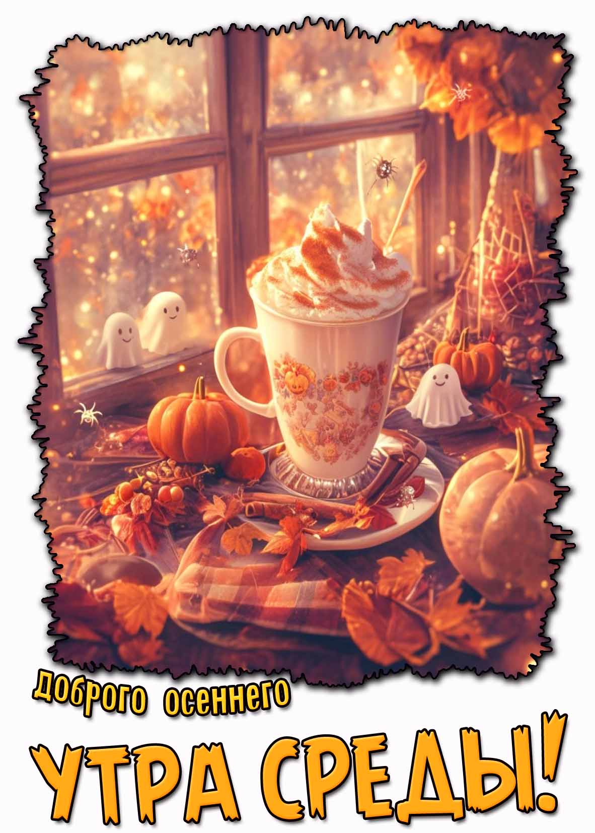 Красивая картинка доброго осеннего утра среды