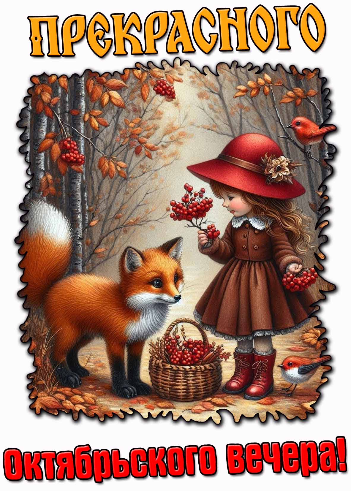 Картинка прекрасного октябрьского вечера