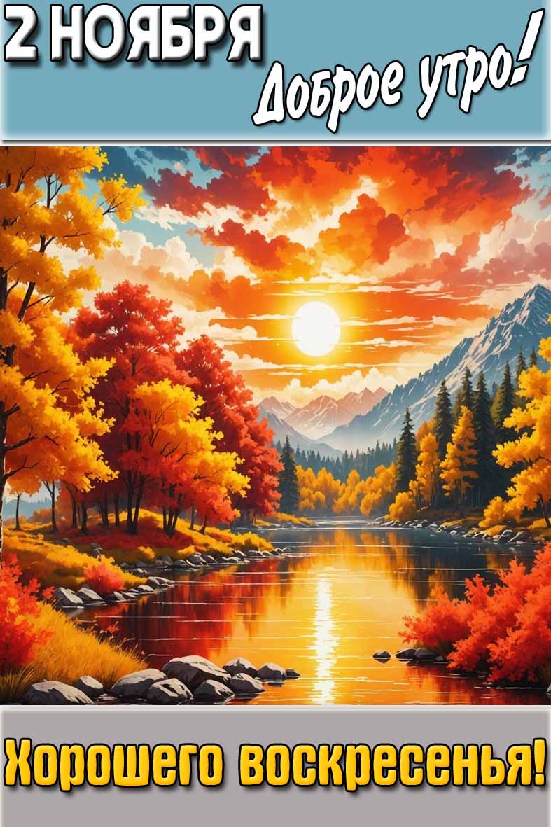 Картинка "2 Ноября доброе утро! Хорошего воскресенья!"