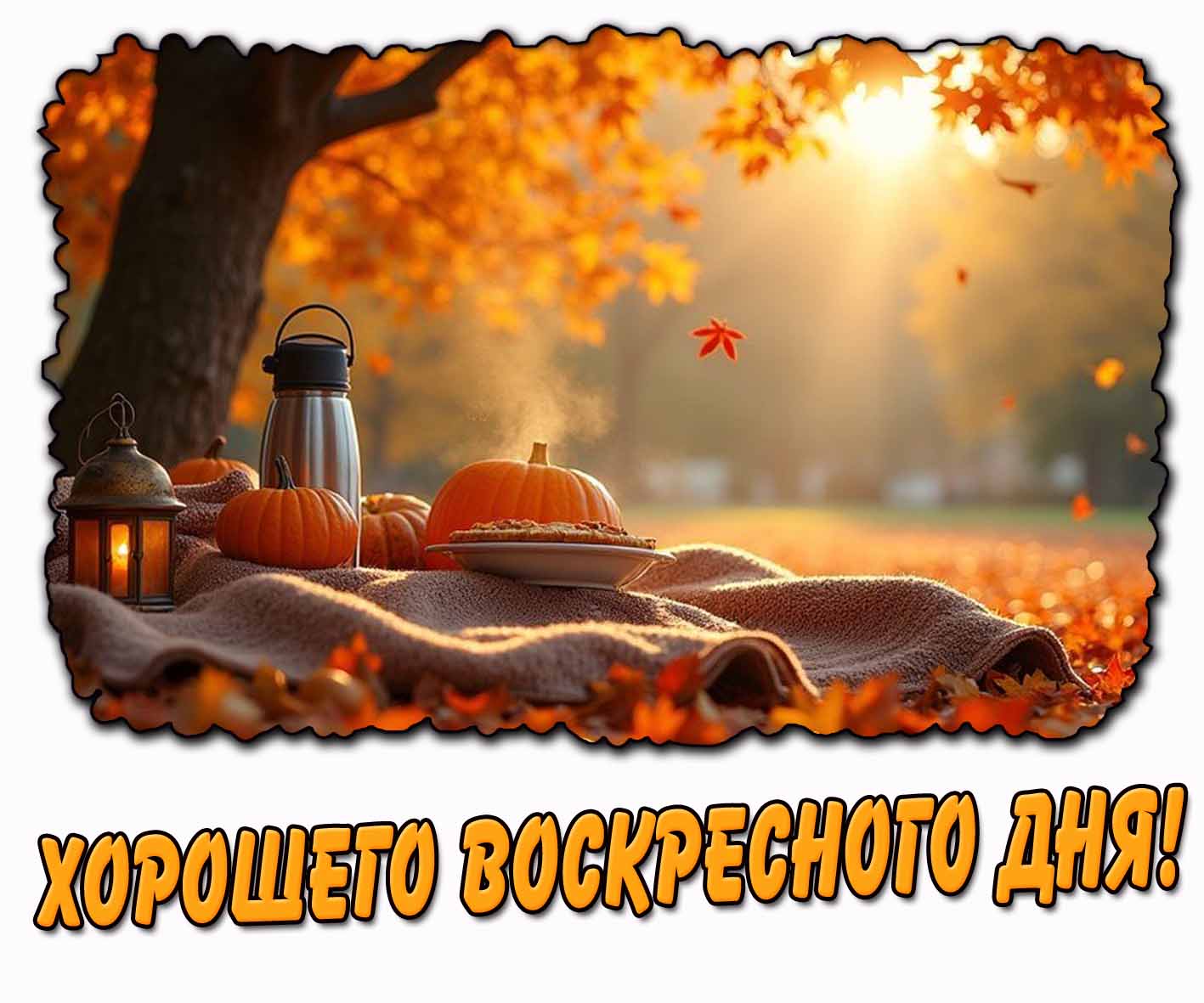 Хорошего воскресного дня! - осенняя картинка