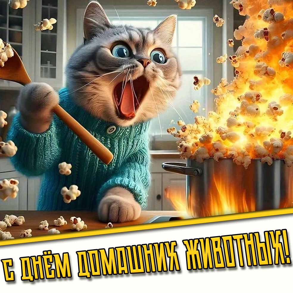 С днём домашних животных! - смешная картинка
