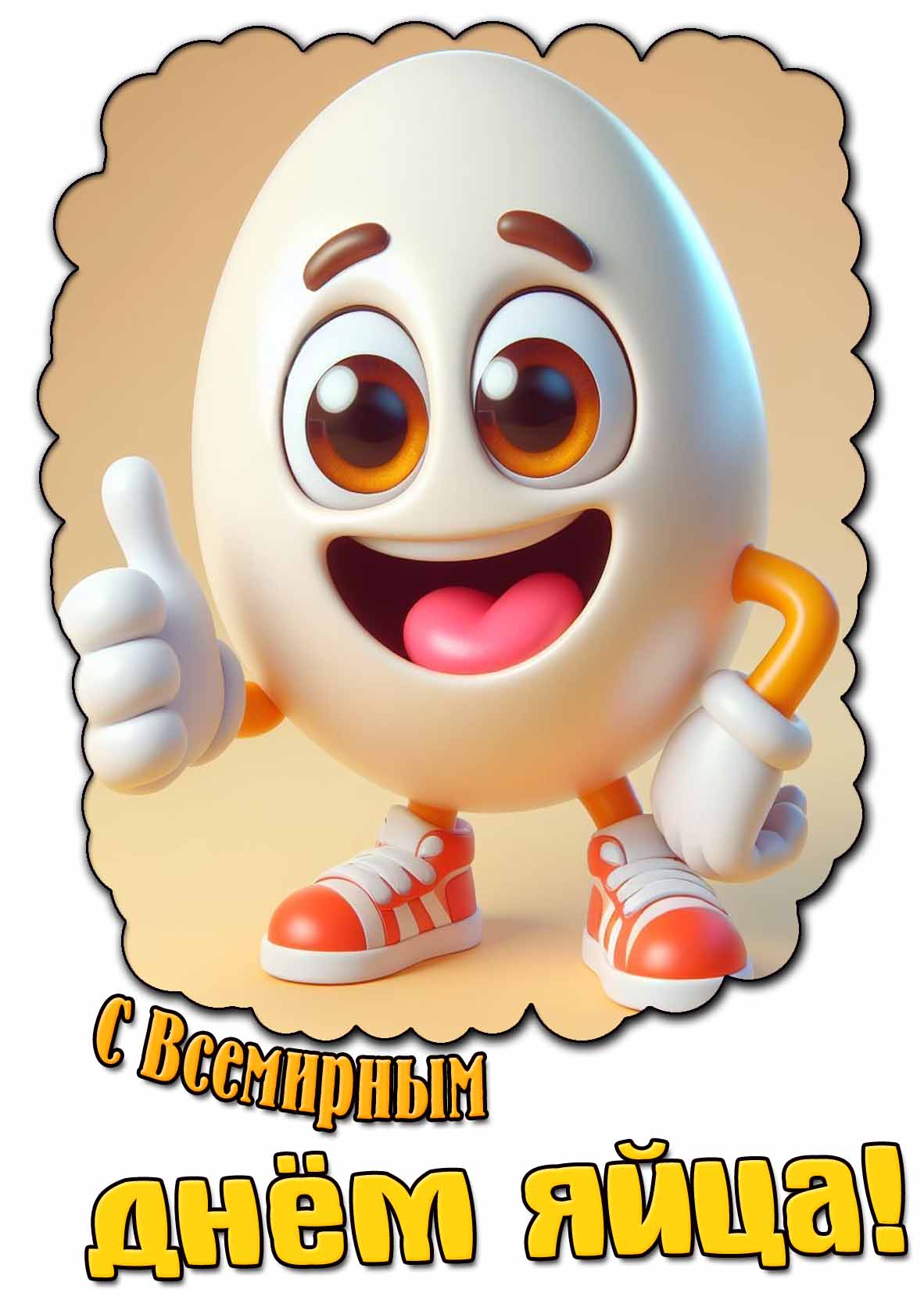 Прикольная картинка с всемирным днём яйца