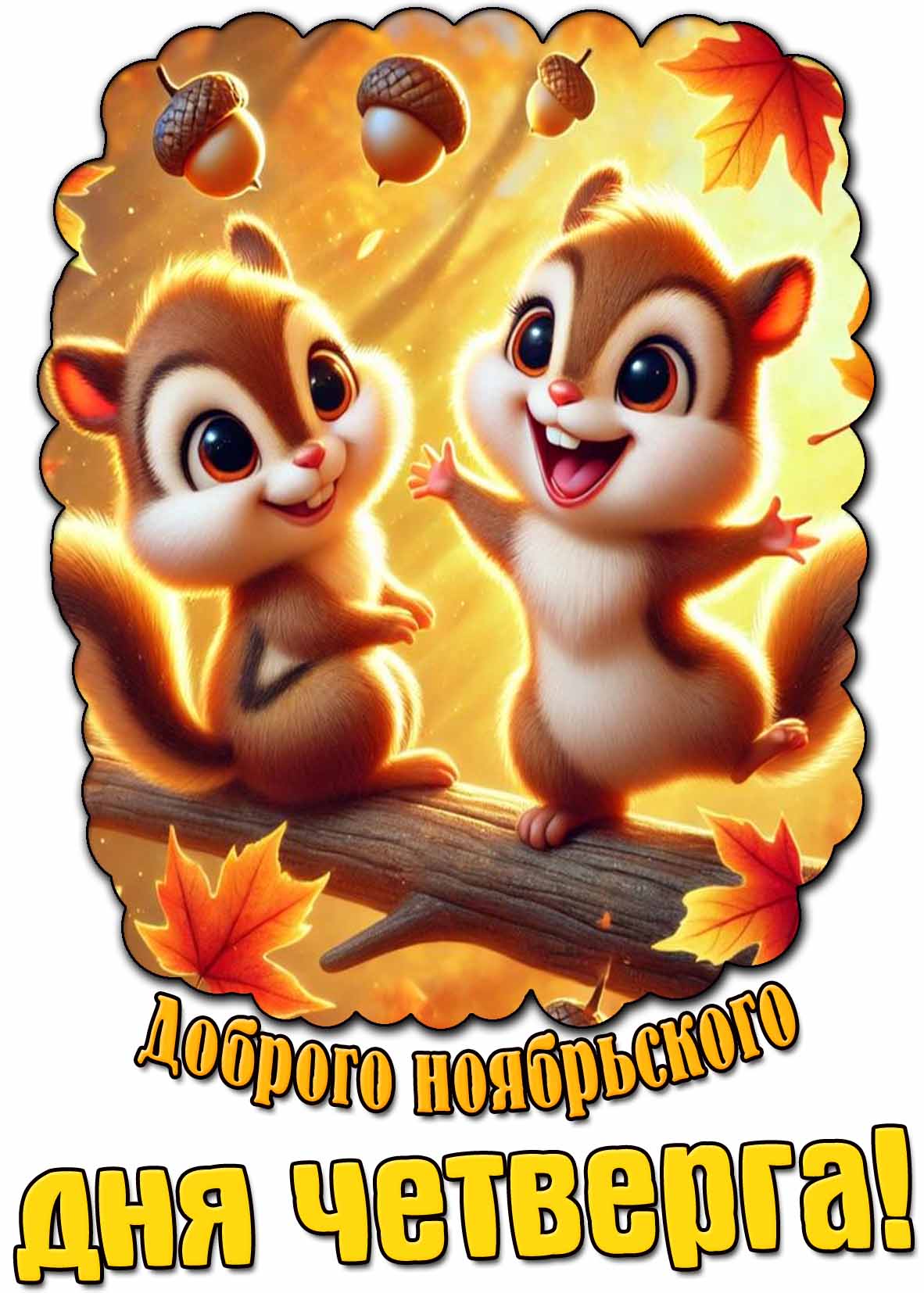 Картинка доброго ноябрьского дня четверга