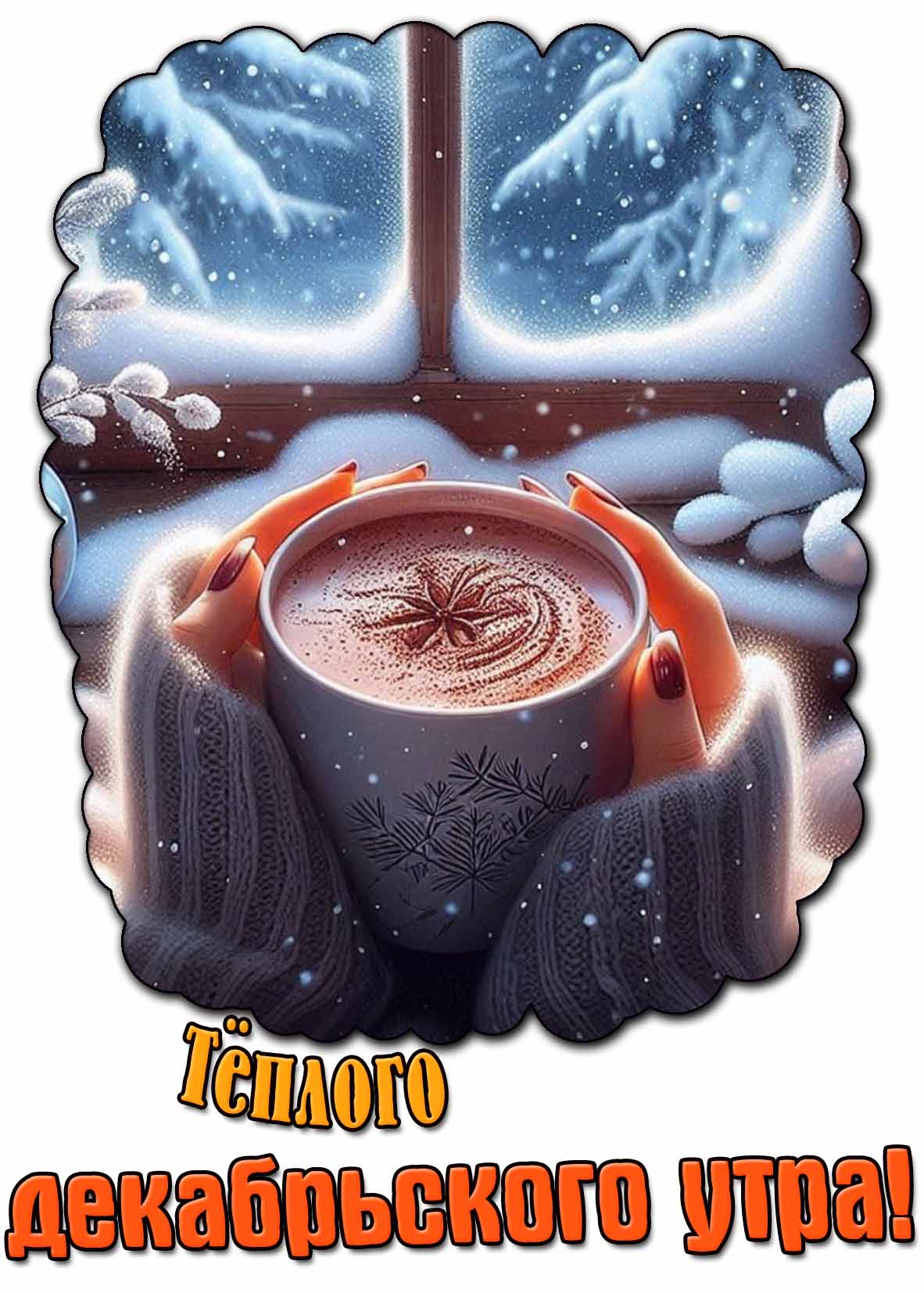Картинка тёплого декабрьского утра