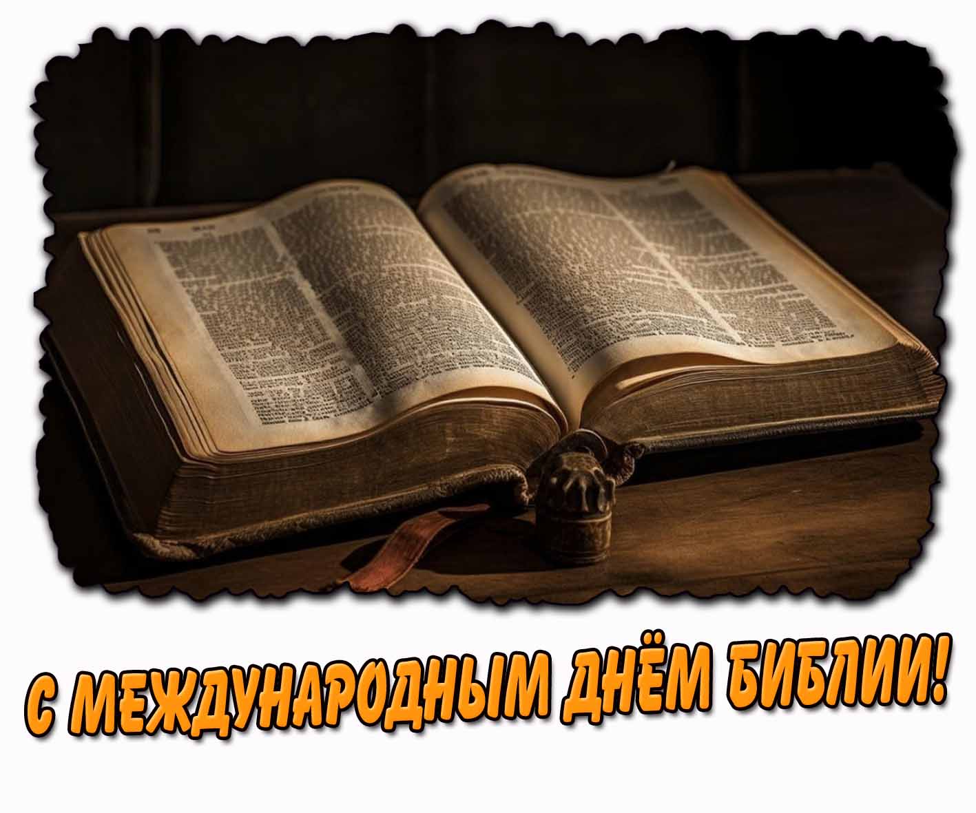 С Международным днём Библии! - открытка