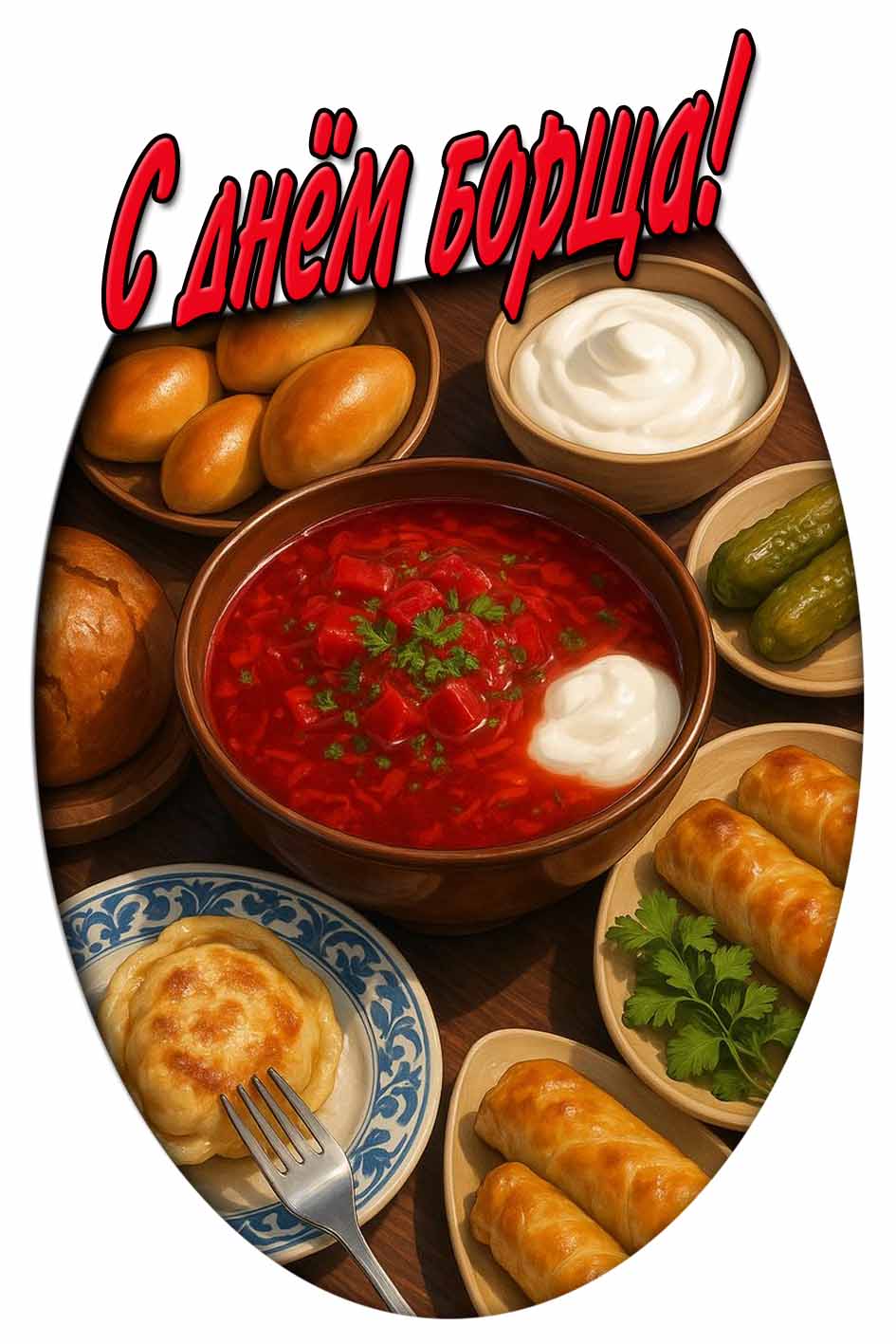 С днём борща! - красивая картинка