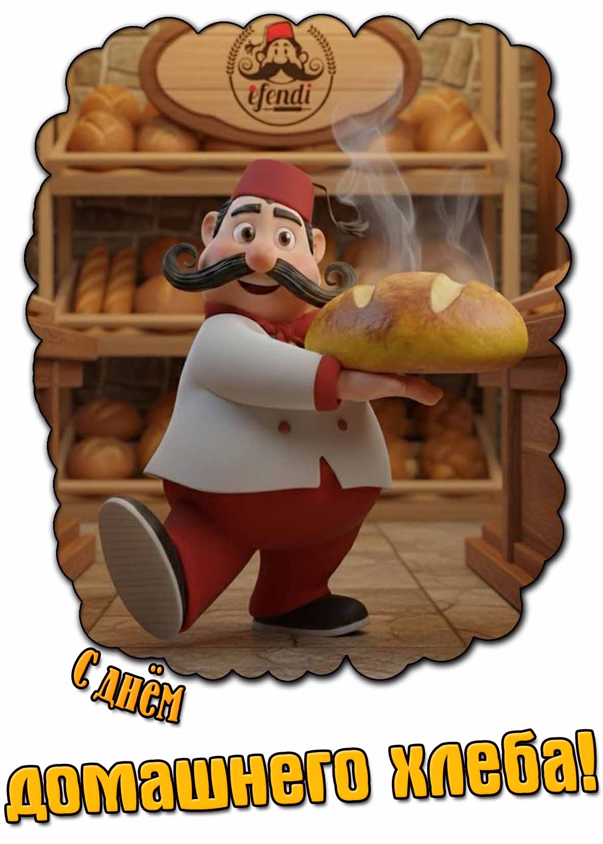 Прикольная картинка с днём домашнего хлеба