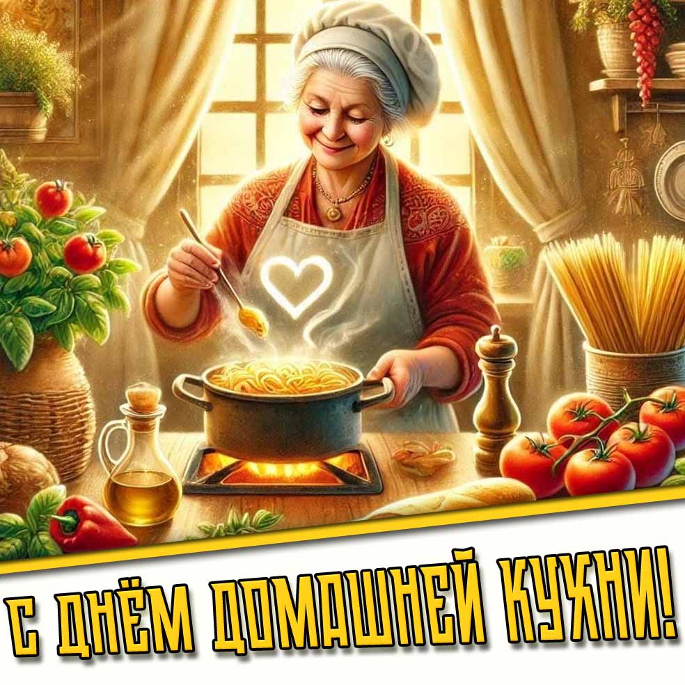 Открытка с днём домашней кухни