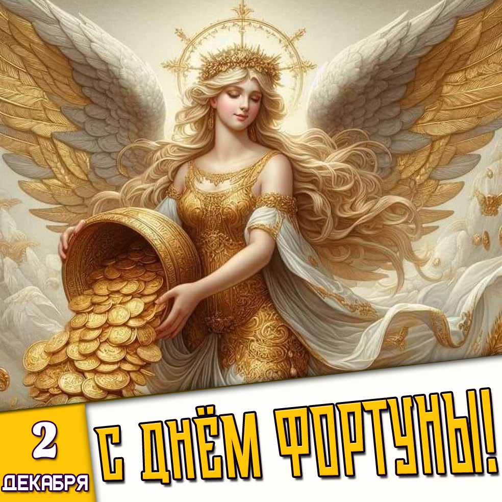 Открытка с днём фортуны - 2 декабря