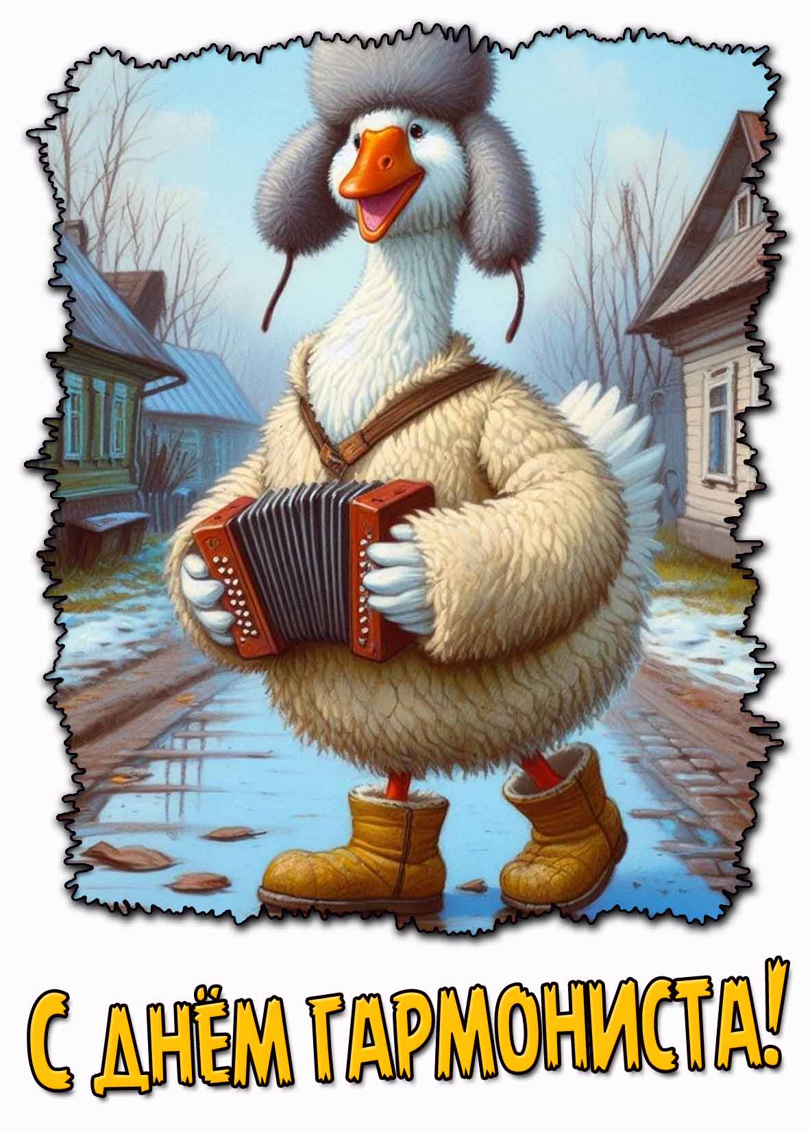 Смешная картинка с днём гармониста