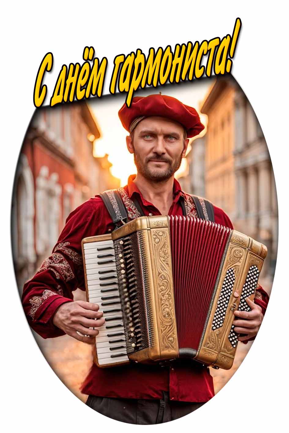 С днём гармониста! - красивая картинка