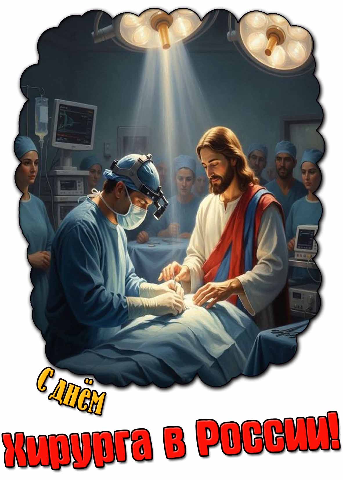 Красивая картинка с днём хирурга в России