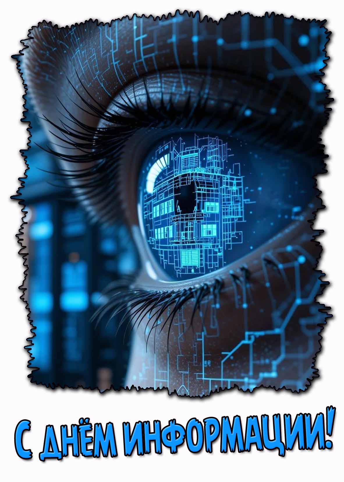 С днём информации! - открытка