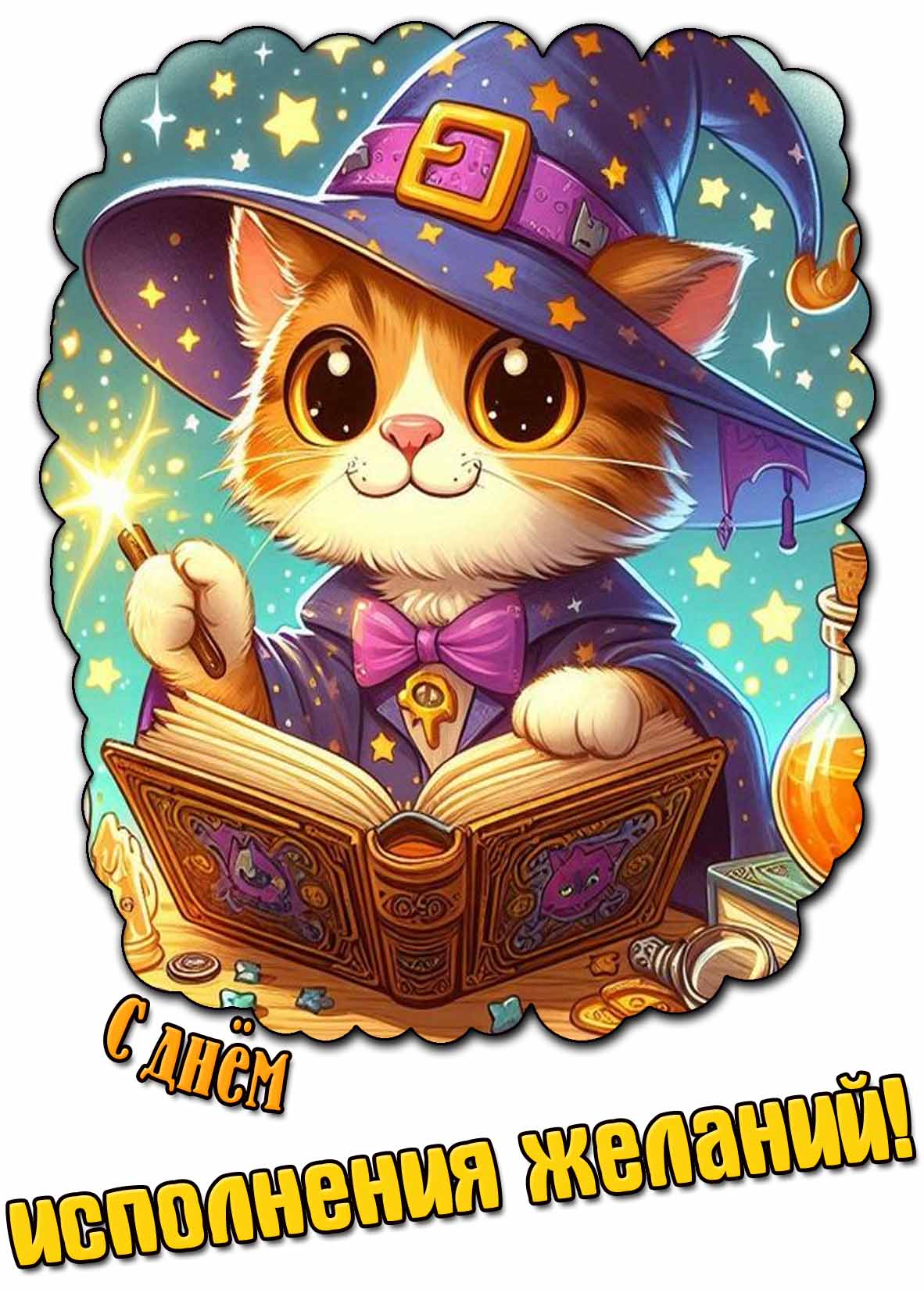 Красивая картинка с днём исполнения желаний