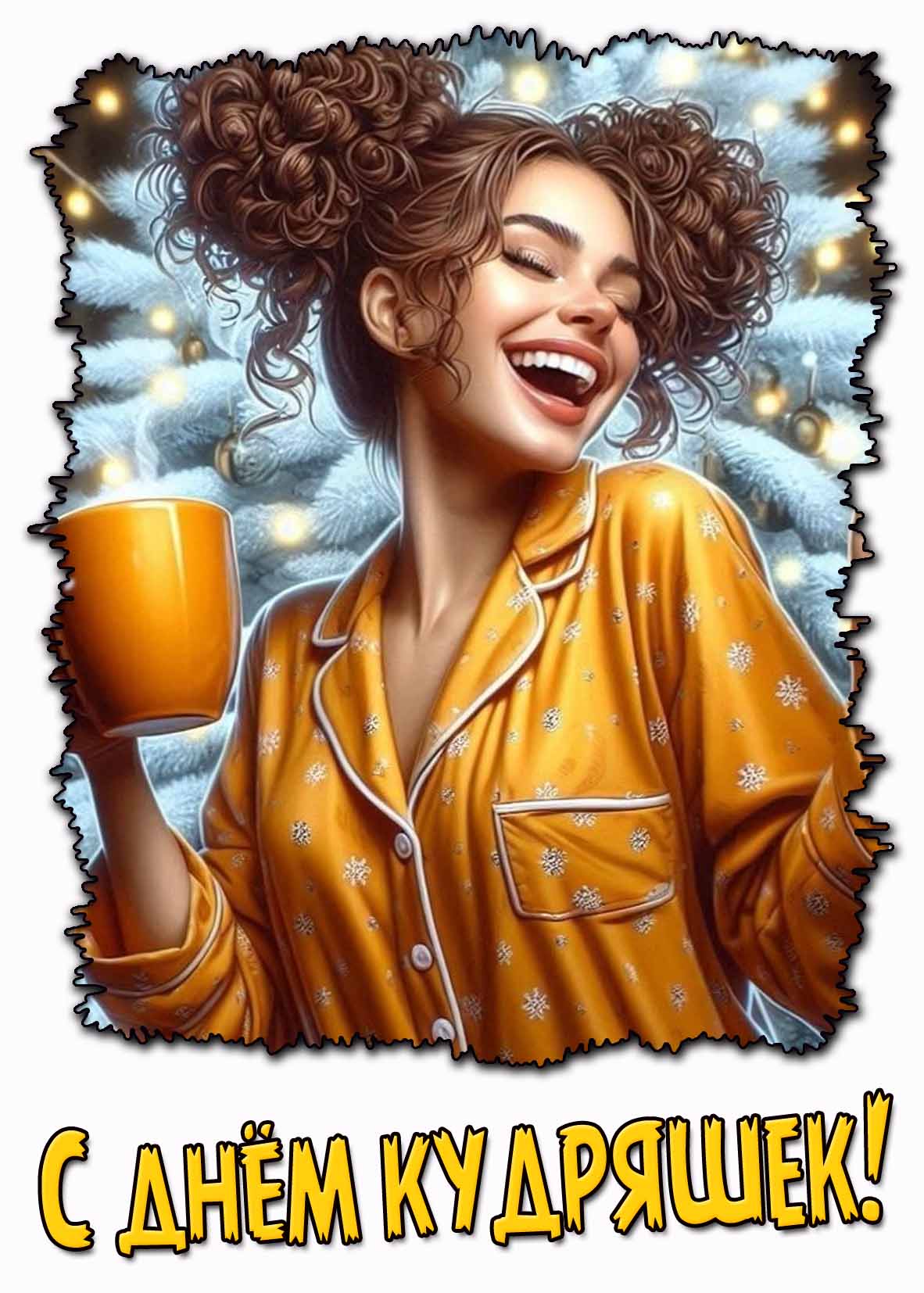 Картинка с днём кудряшек