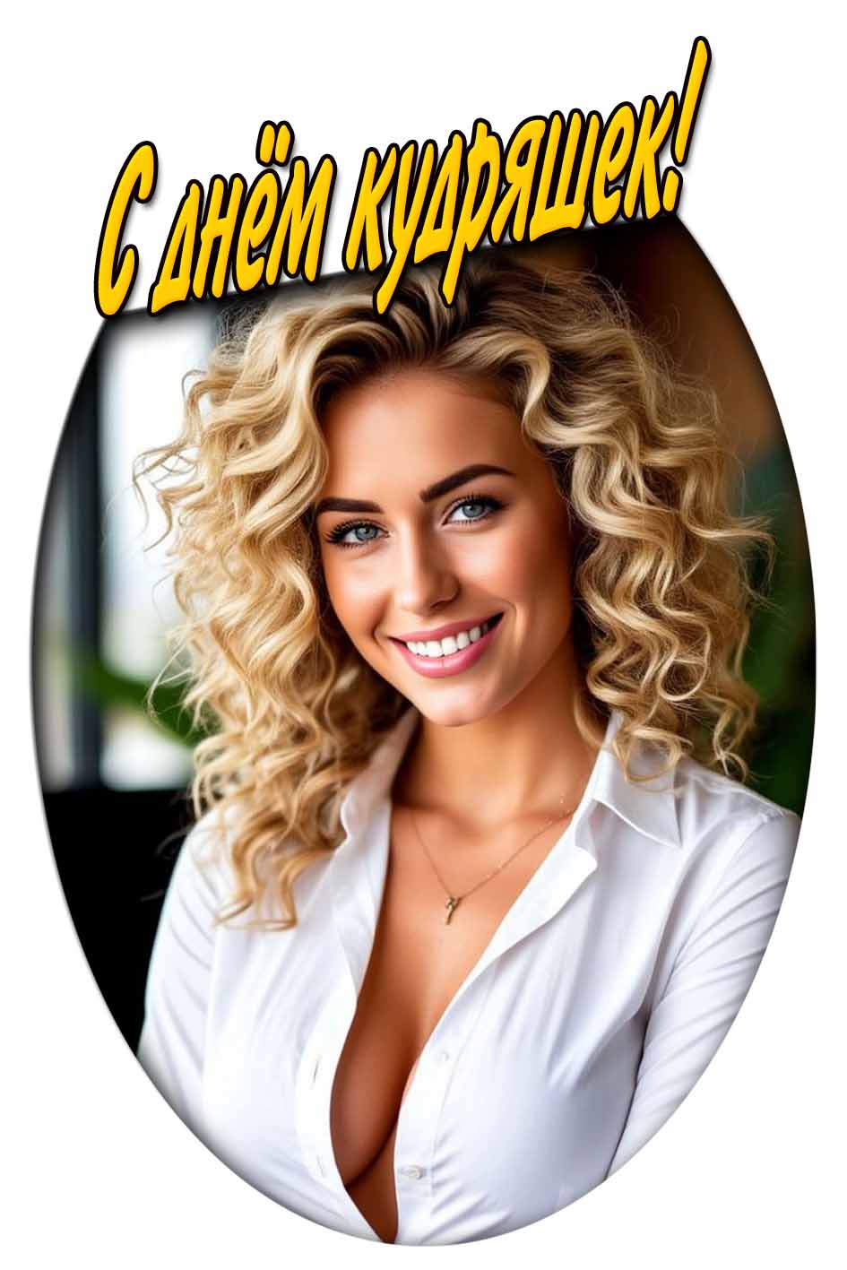 С днём кудряшек! - картинка для женщины