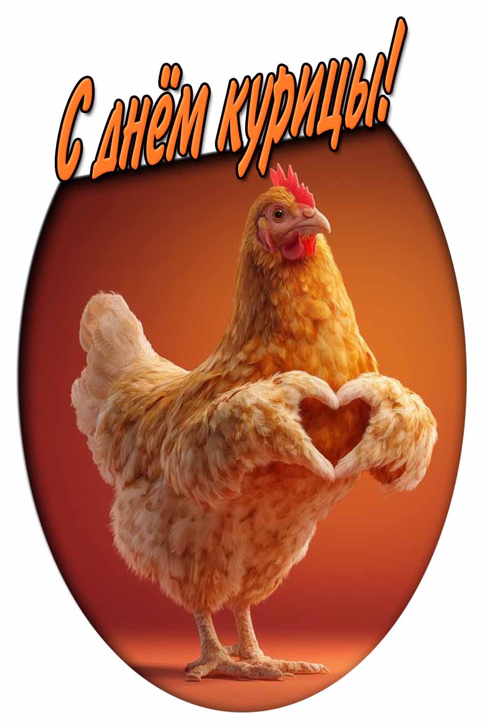 С днём курицы! - открытка