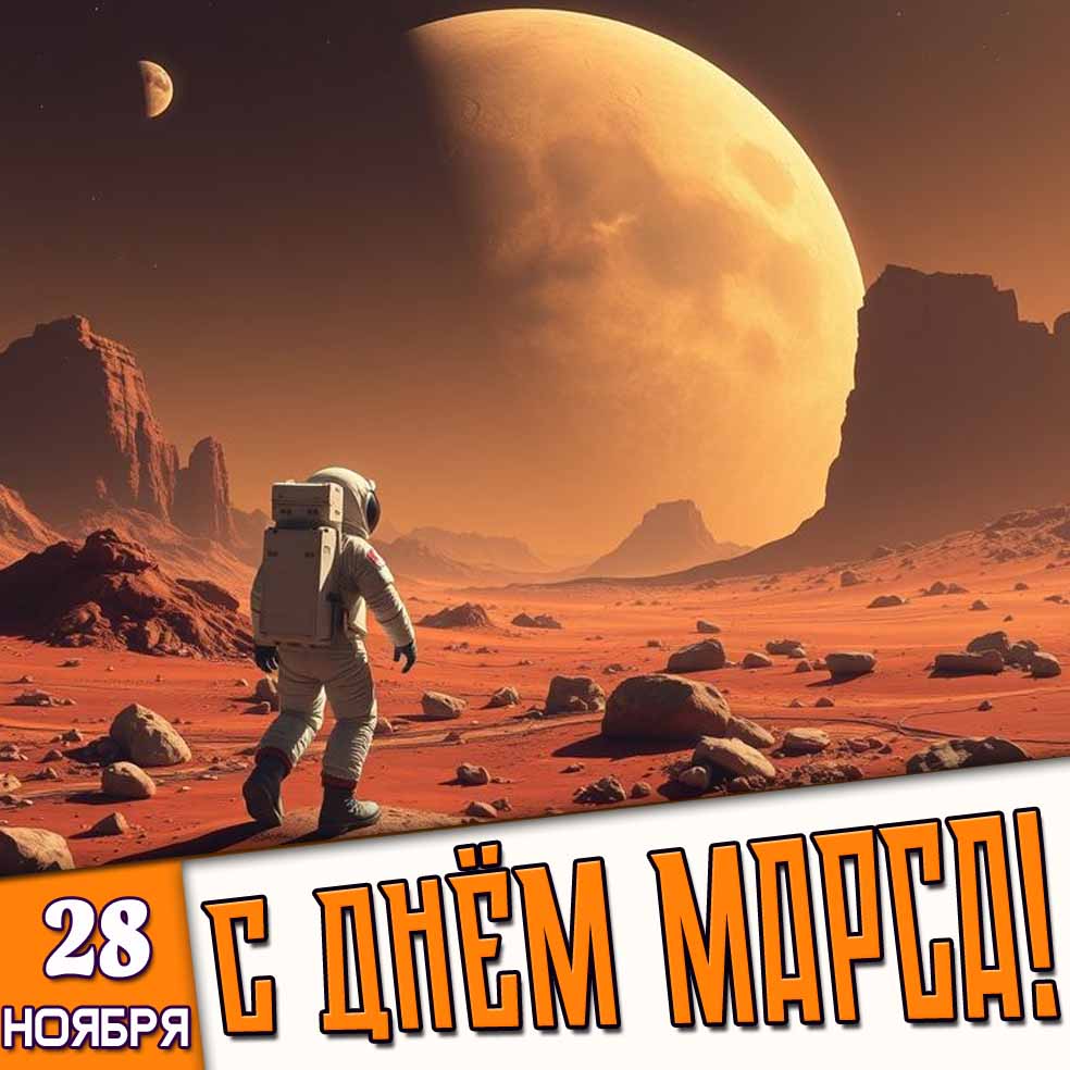 Картинка 28 ноября - с днём Марса!