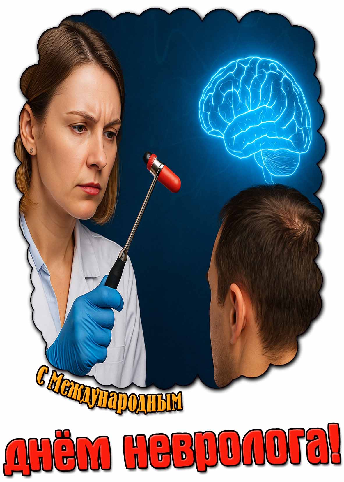 Открытка с Международным днём невролога