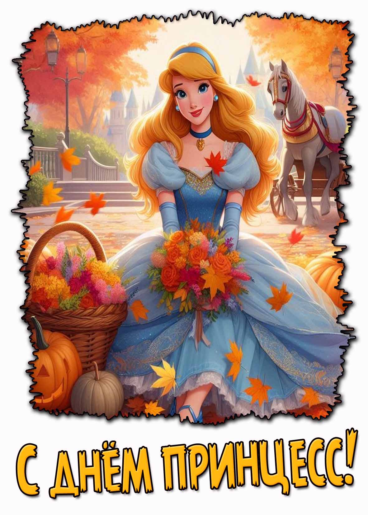 Осенняя картинка с днём принцесс