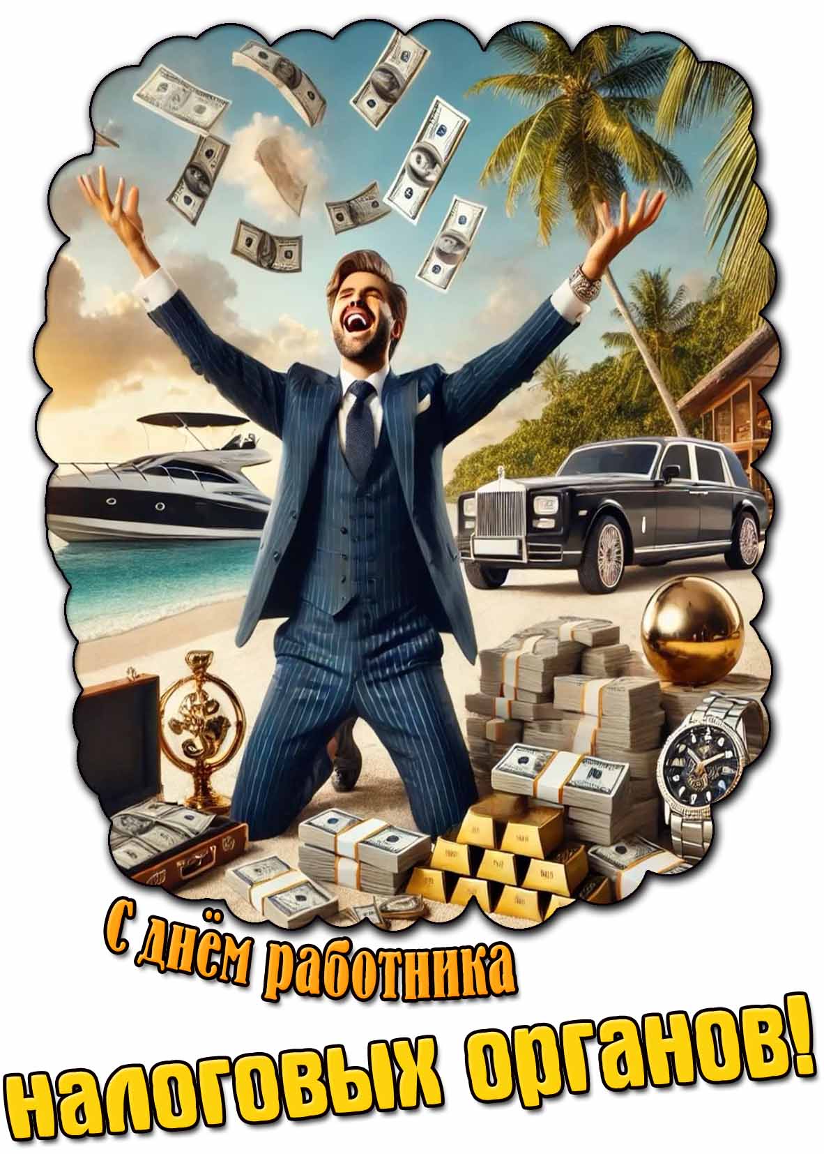 Смешная картинка с днём работника налоговых органов