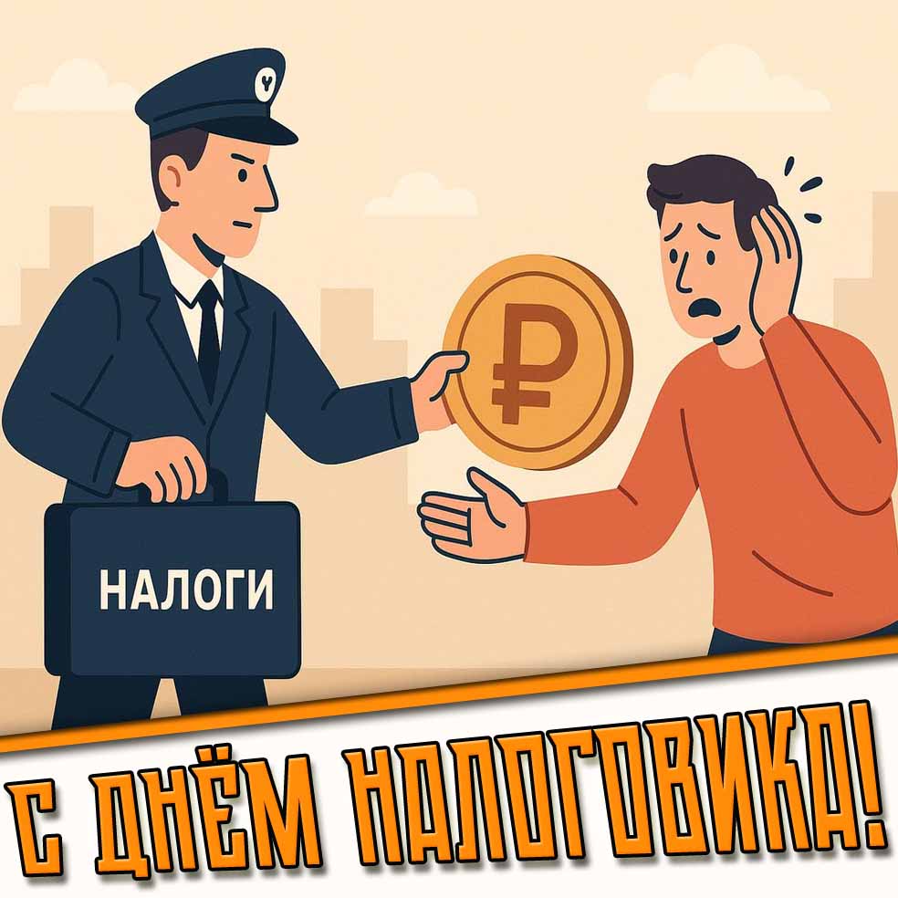 Открытка с днём налоговика