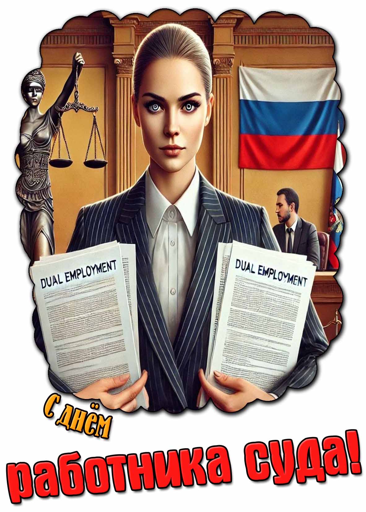 Картинка с днём работника суда