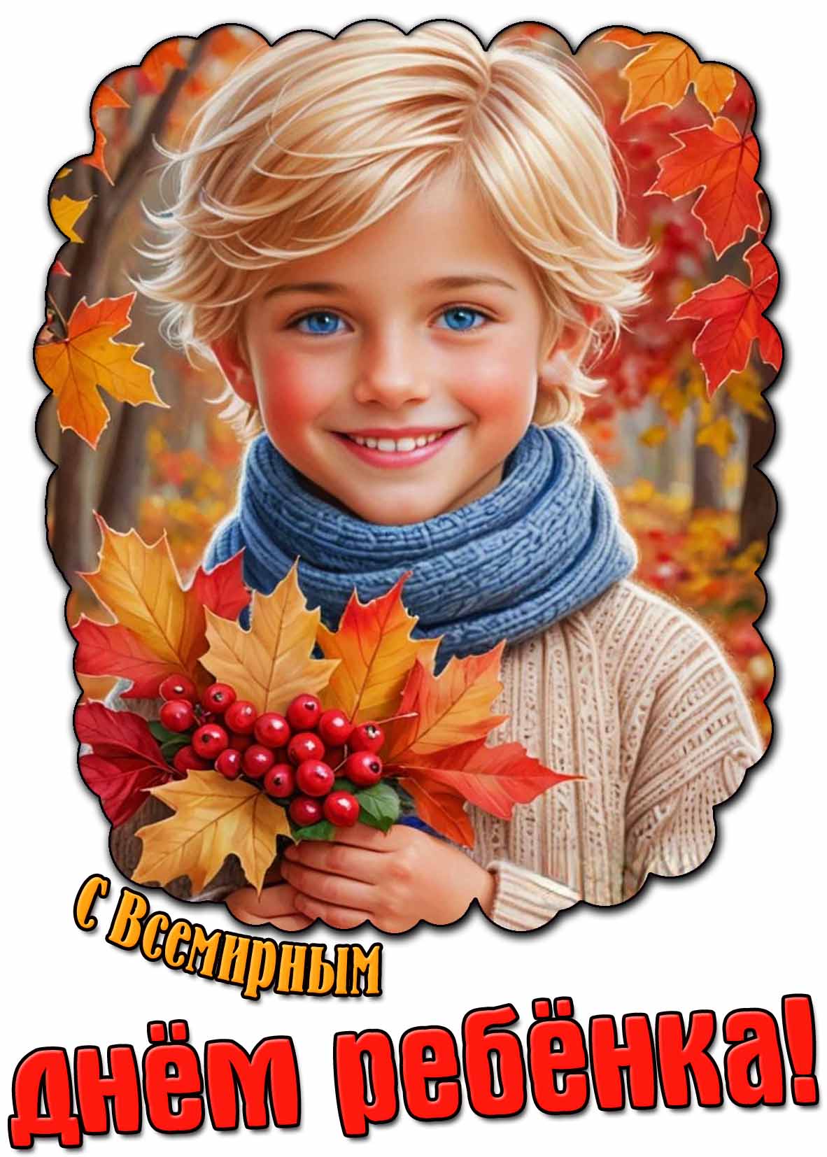 Открытка с Всемирным днём ребёнка