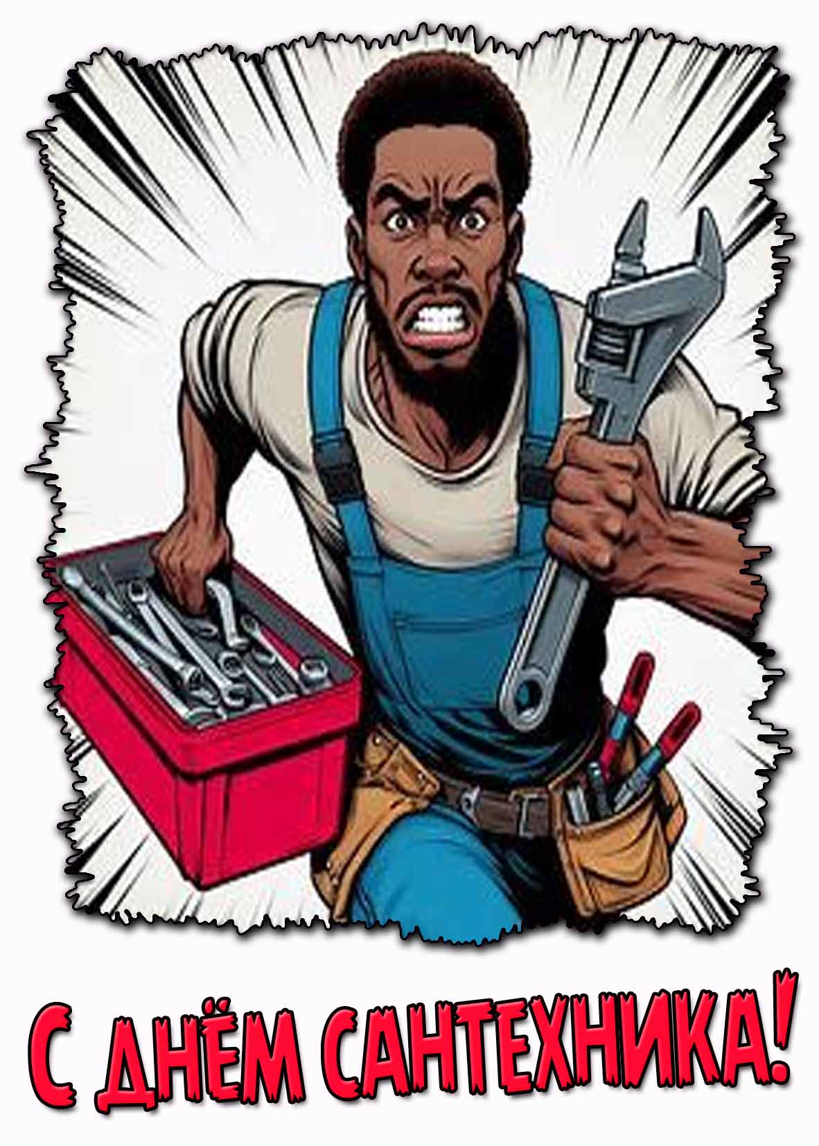 Прикольная картинка с днём сантехника