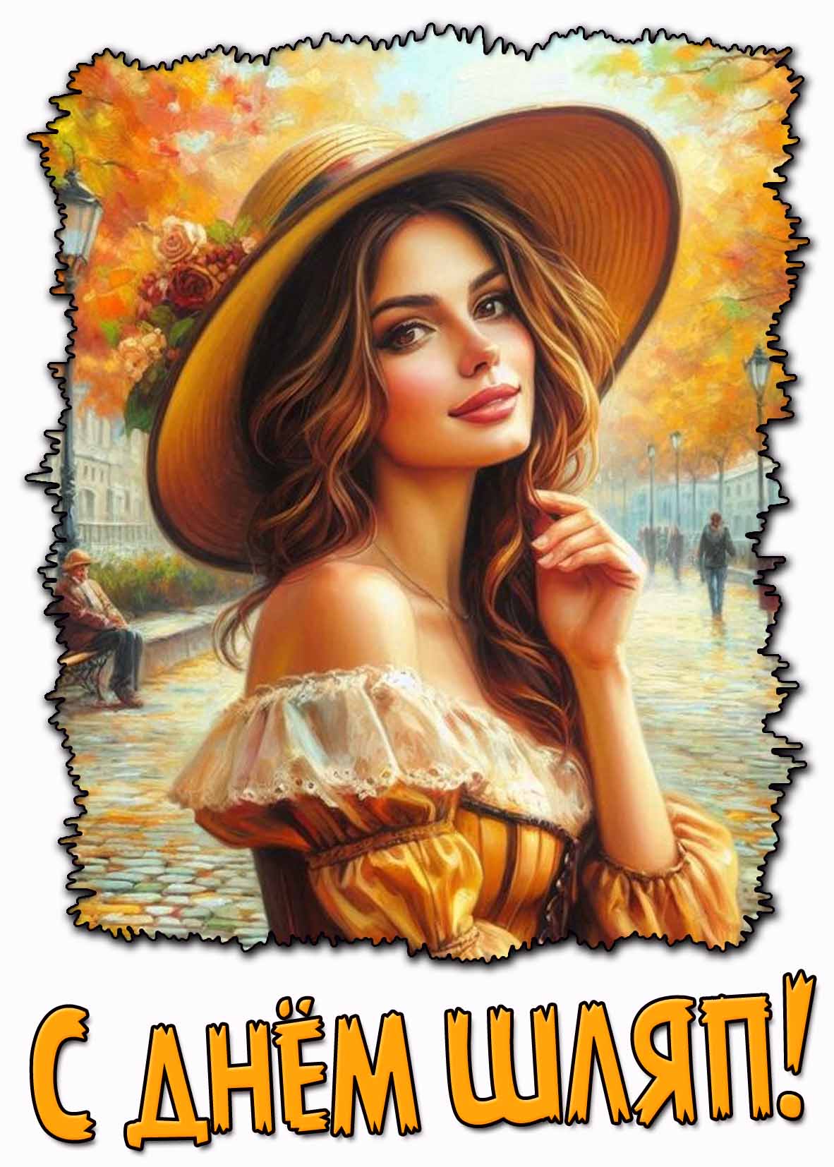 Открытка с днём шляп