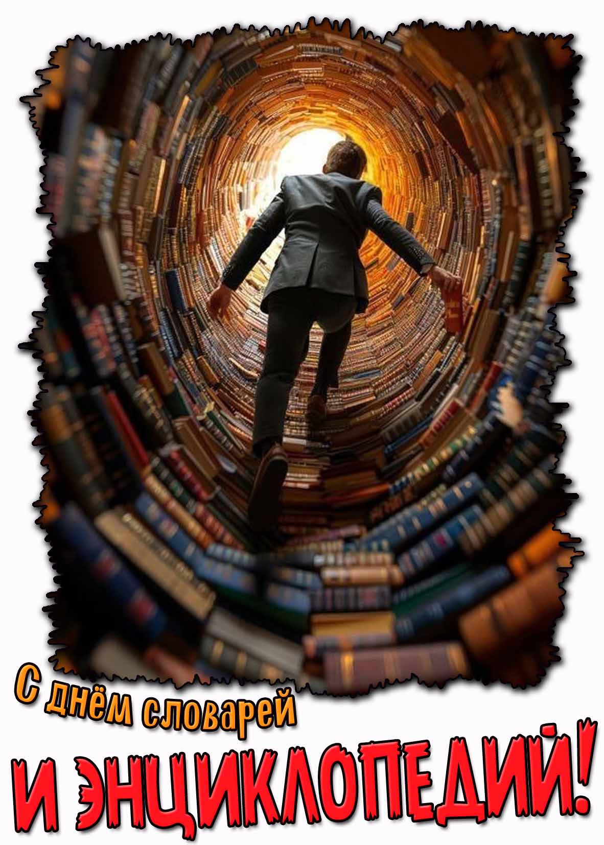 Прикольная картинка с днём словарей и энциклопедий