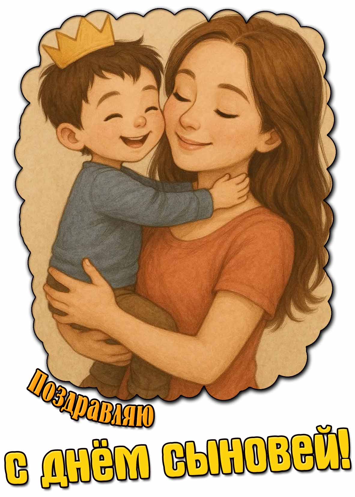 Картинка картинка "Поздравляю с днём сыновей!"