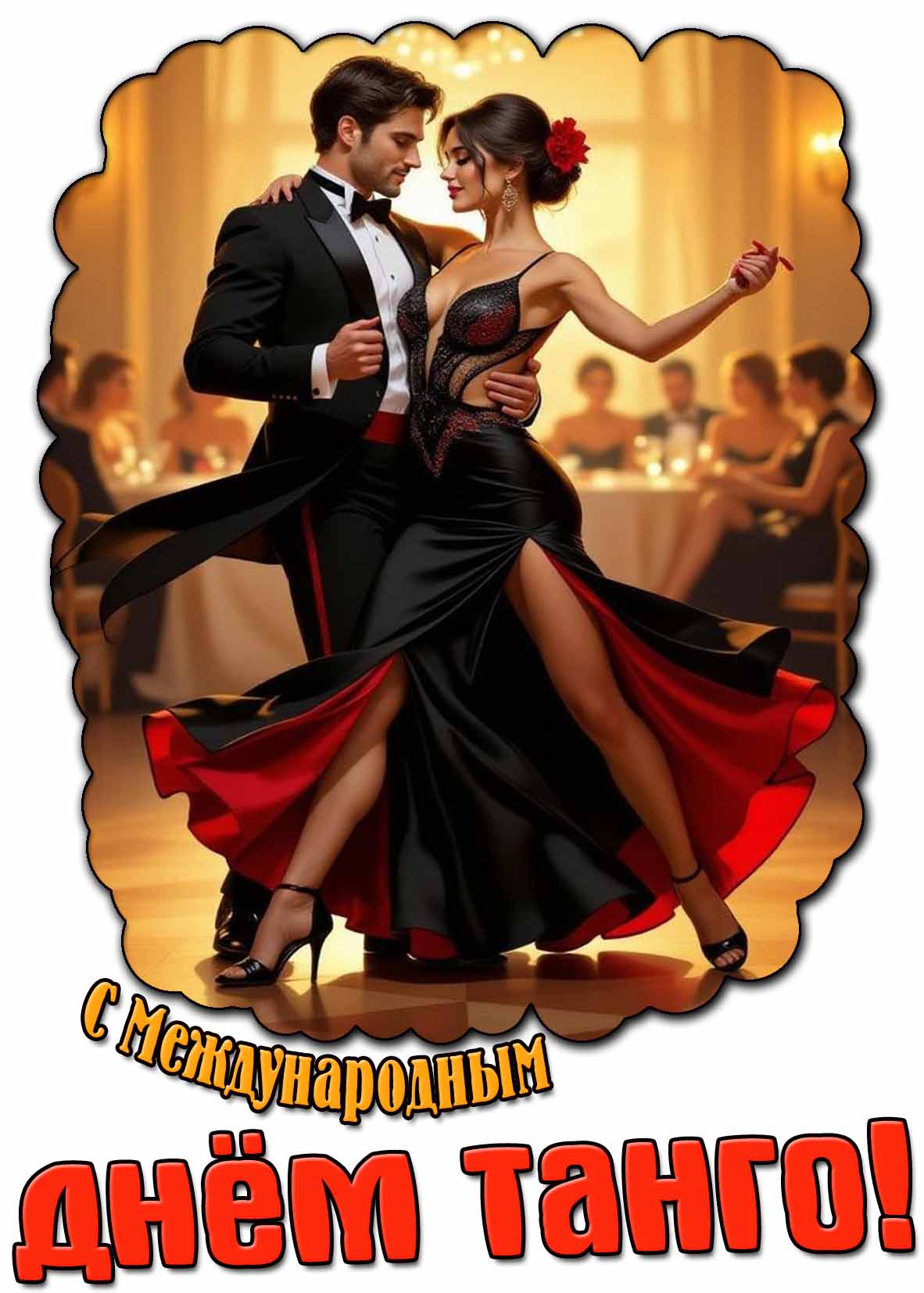 Красивая картинка с Международным днём танго