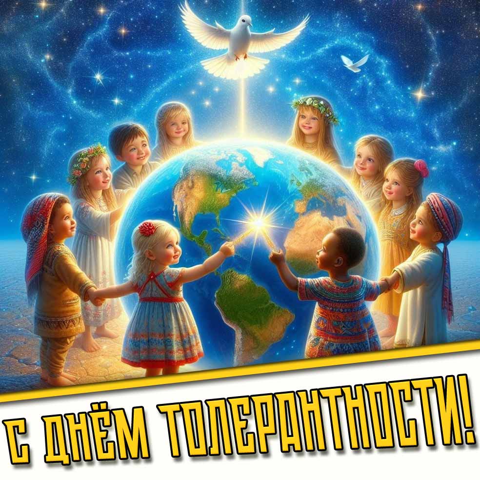 С днём толерантности! - картинка для детей