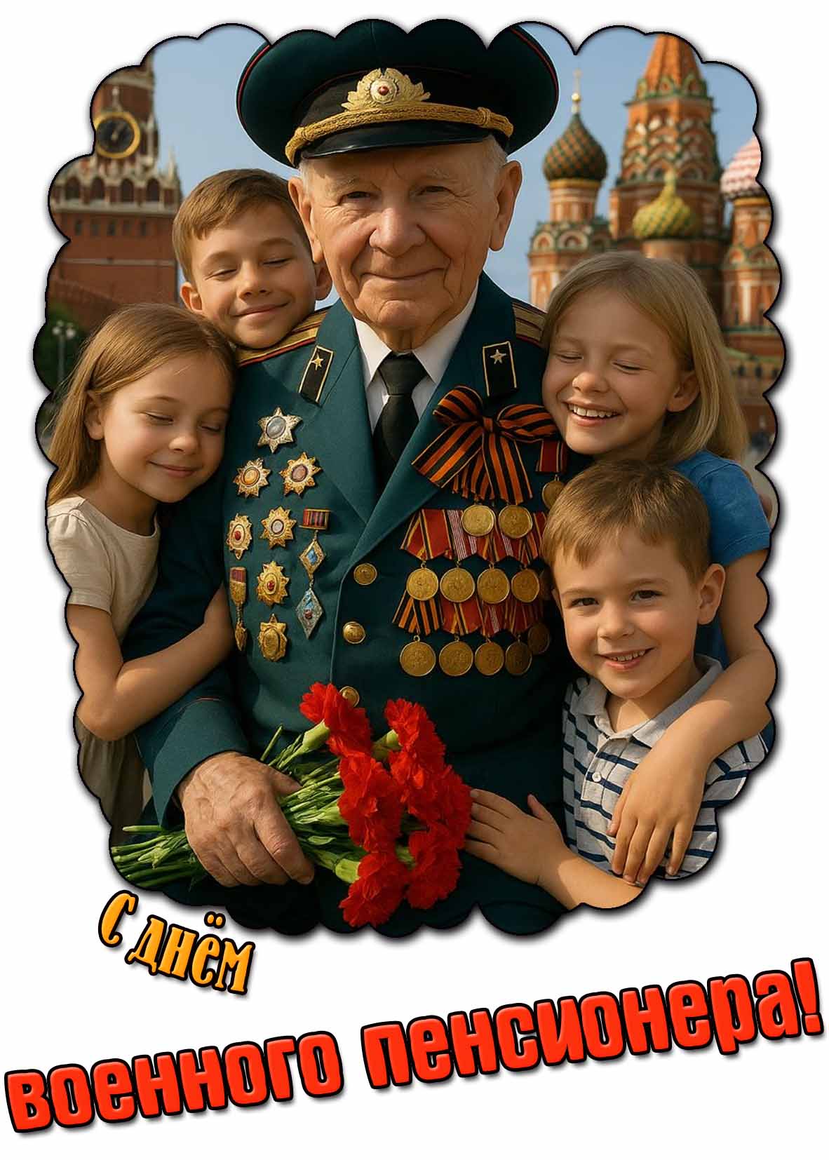 Красивая картинка с днём военного пенсионера