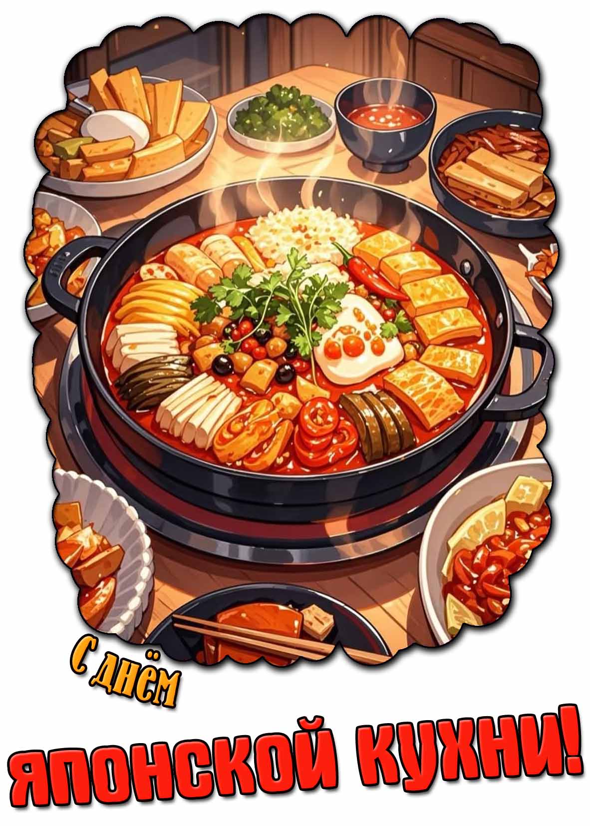 С днём японской кухни! - открытка