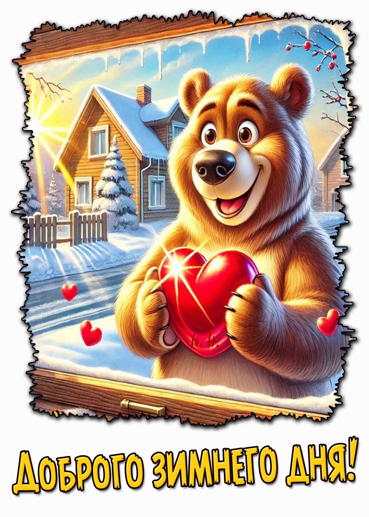 Красивая картинка доброго зимнего дня