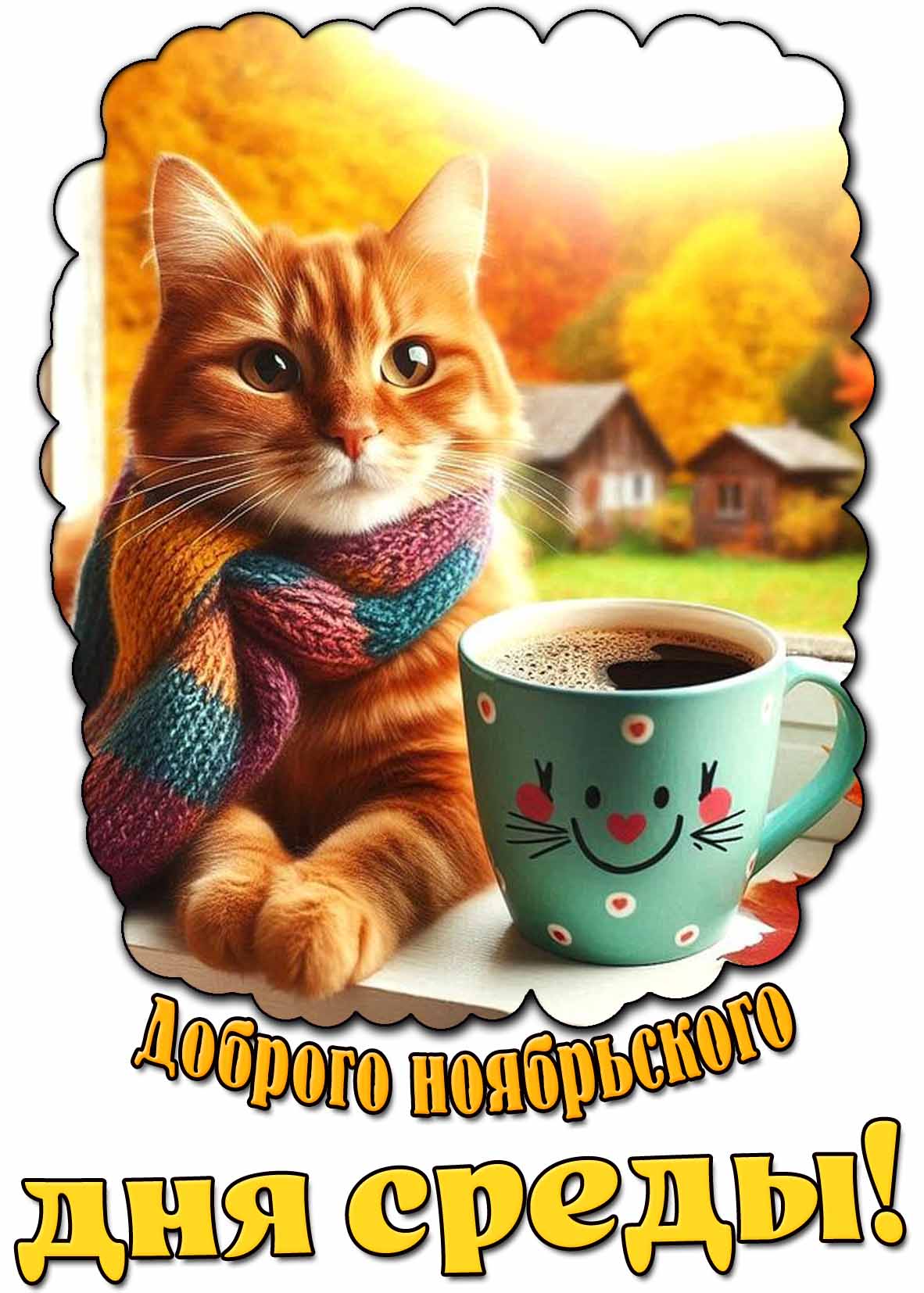 Картинка доброго ноябрьского дня среды