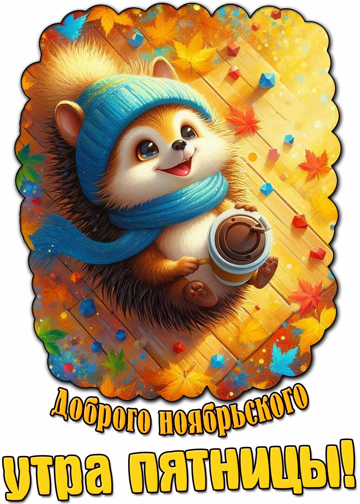 Картинка доброго ноябрьского утра пятницы