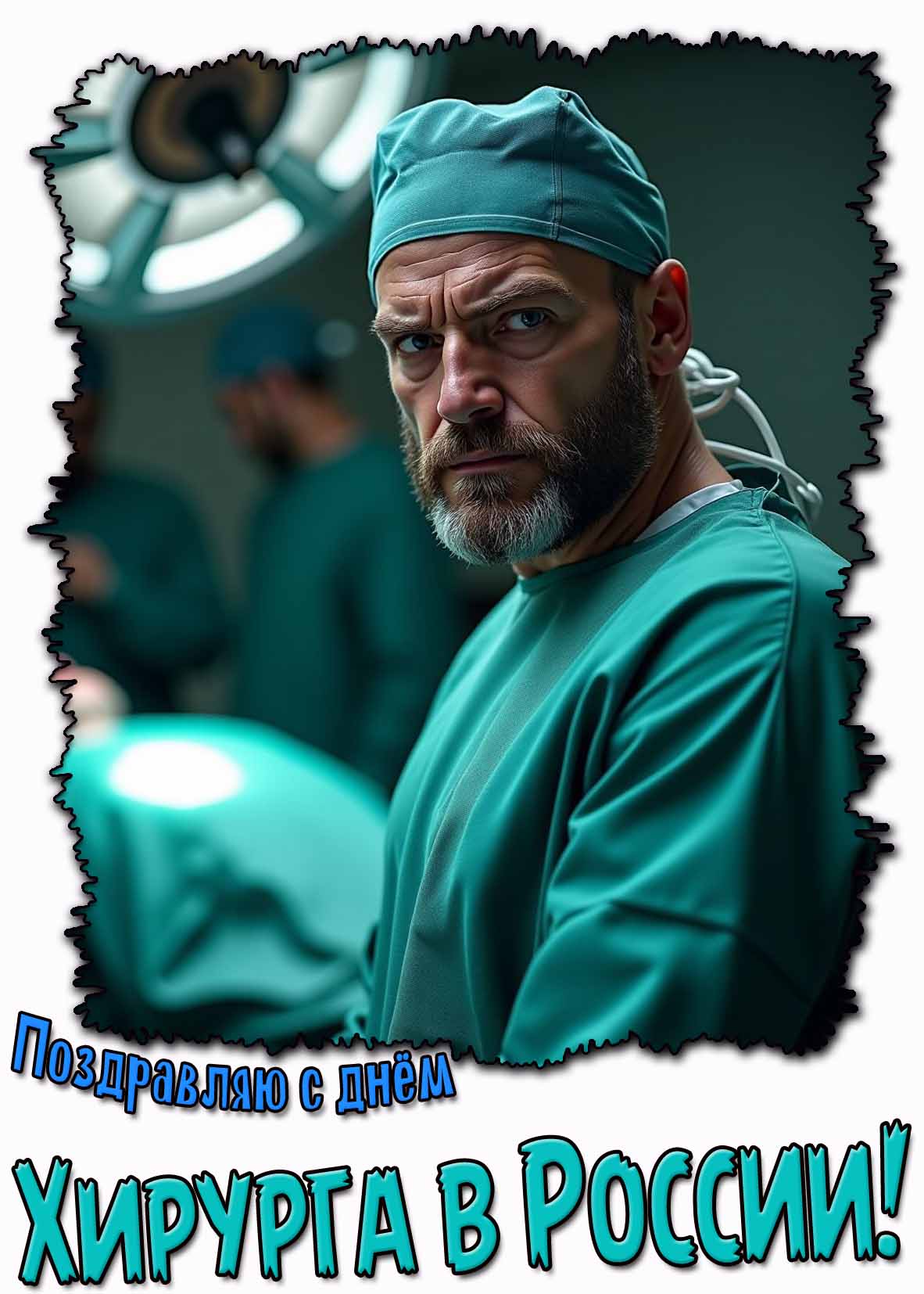 Картинка "Поздравляю с днём хирурга в России!"