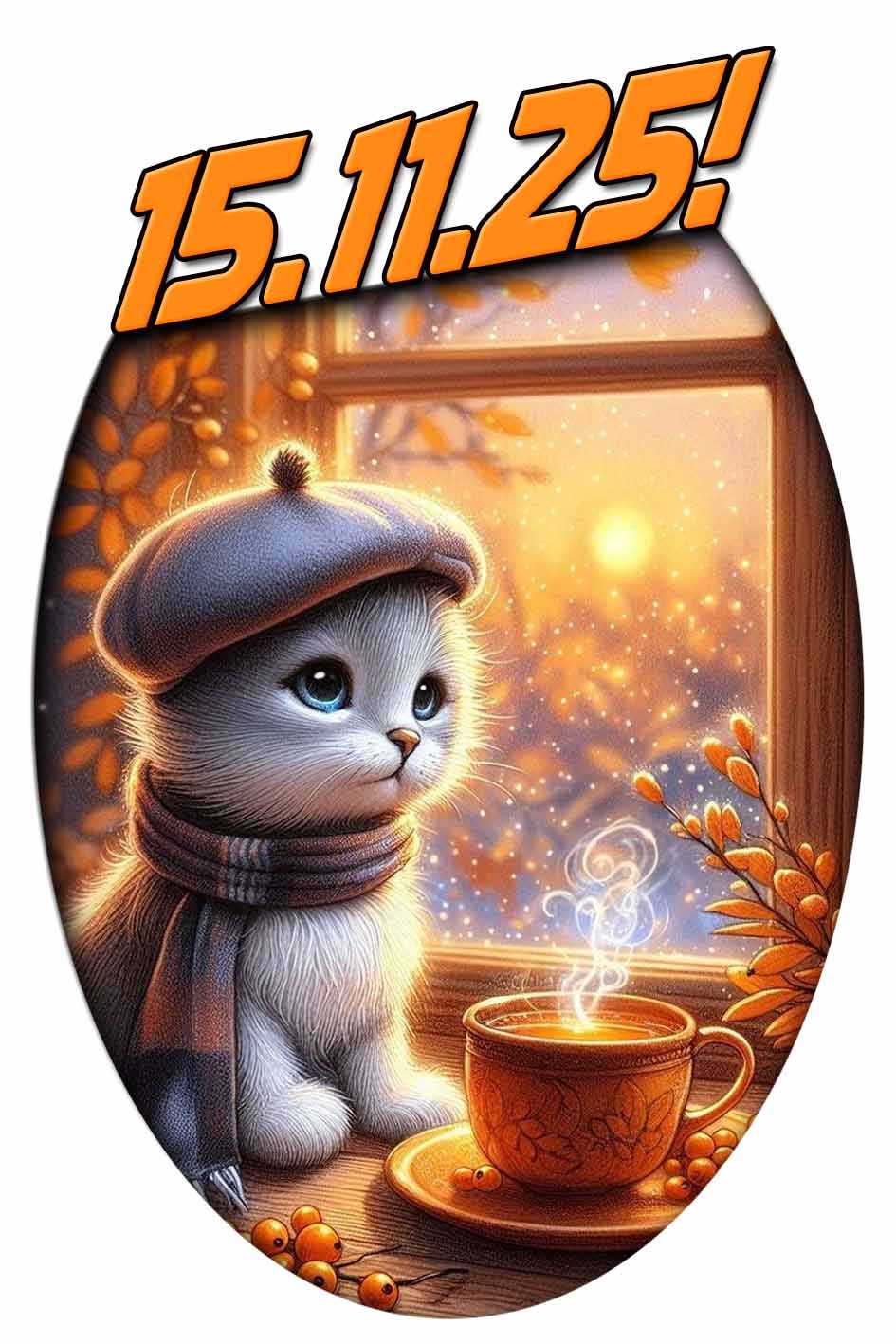 Картинка с красивой датой "15.11.25"