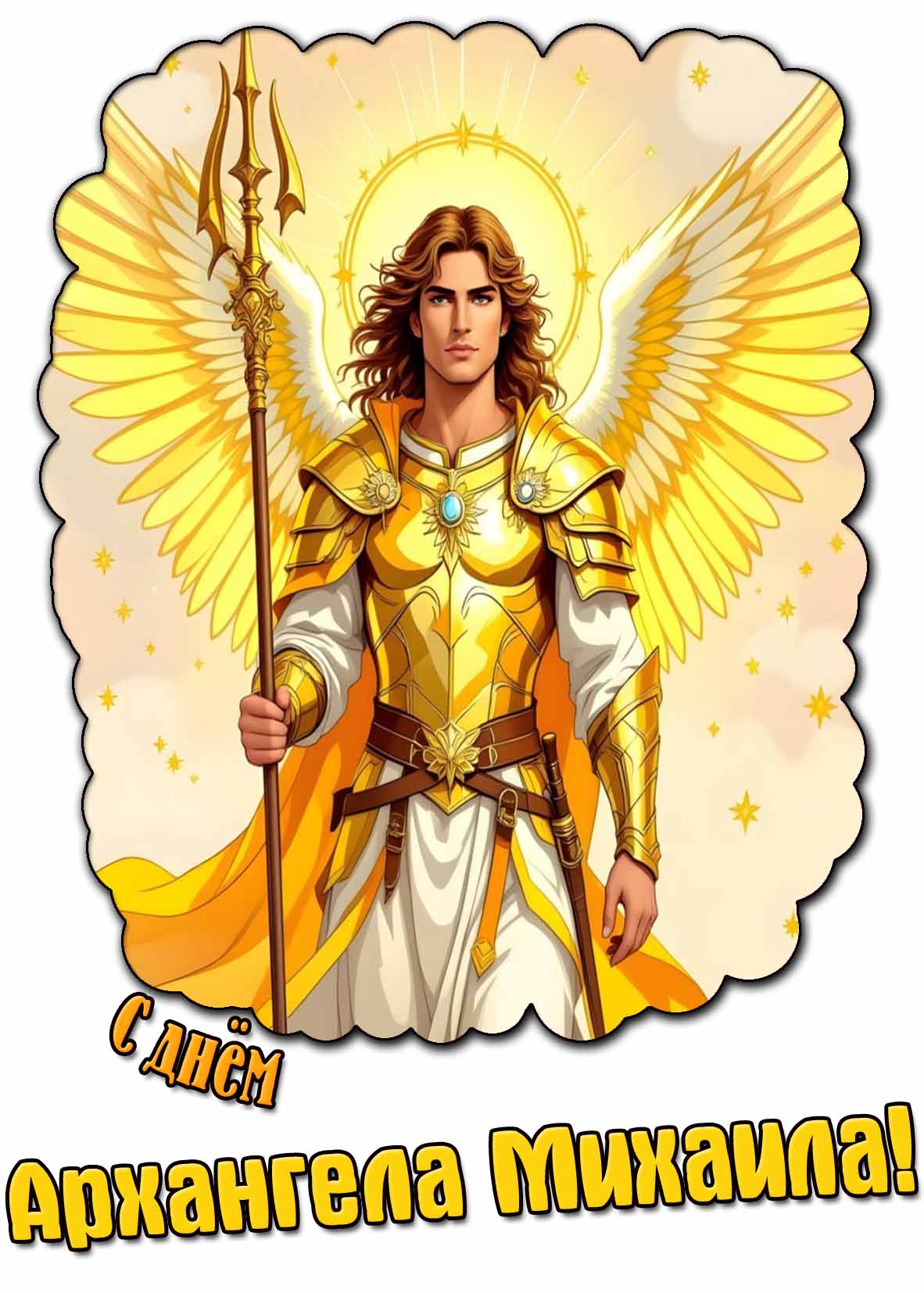 Открытка с днём Архангела михаила