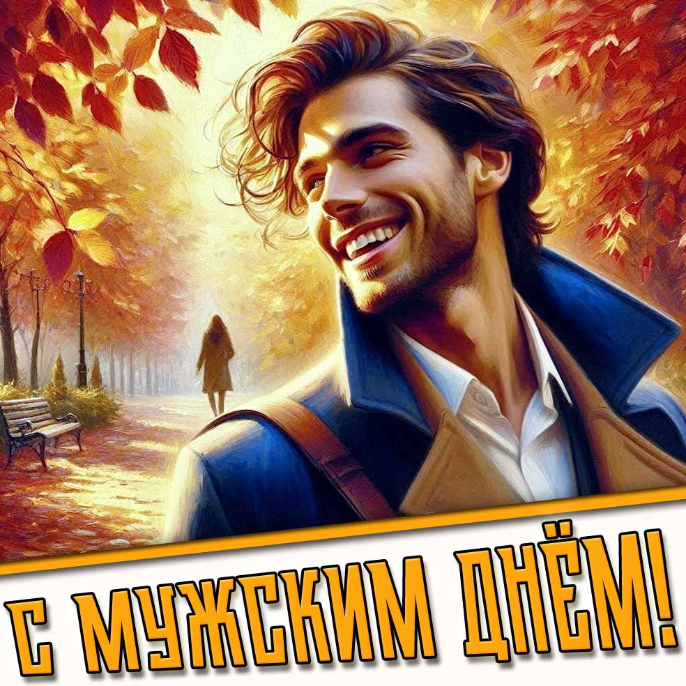 Осенняя картинка с мужским днём
